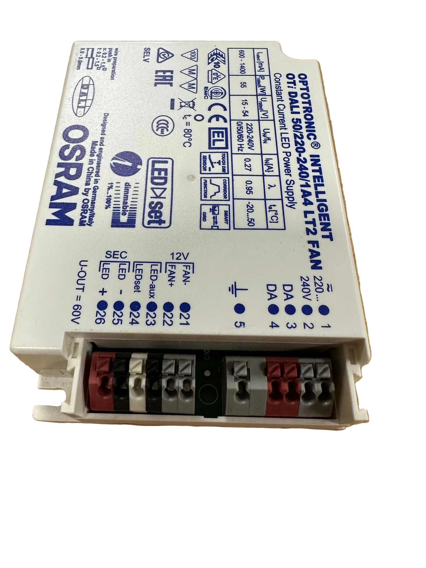 Osram OTi DALI 50/220…240/1A4 LT2 FAN - LED Retro