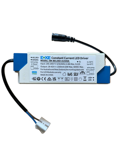 BOKE BK-BEL060-A1500A 63W 1500mA 28-42V LED Driver - LED Retro