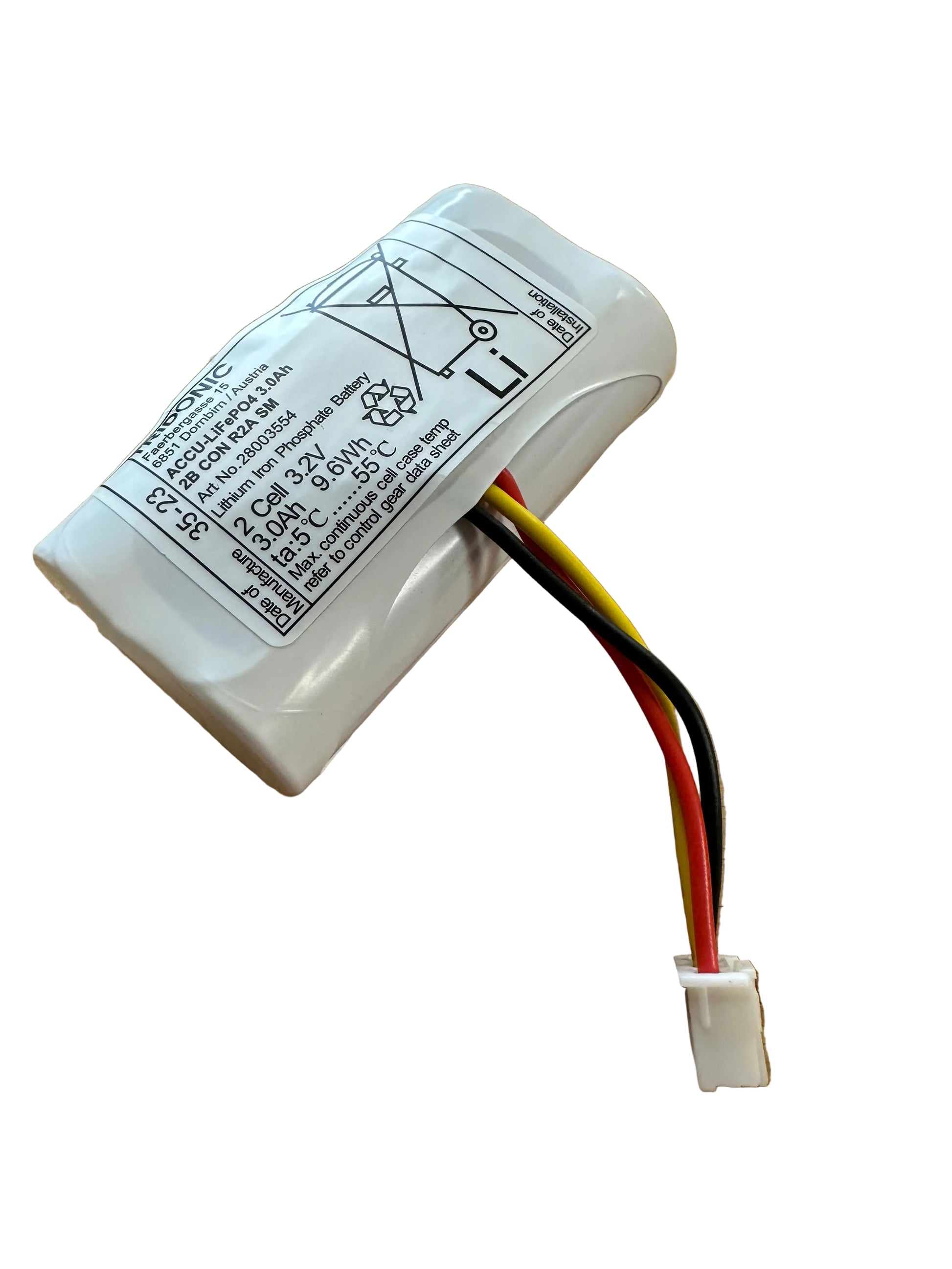 Tridonic 28003554 PACK-LiFePO4 3.0Ah 2A CON R2A SM - LED Retro