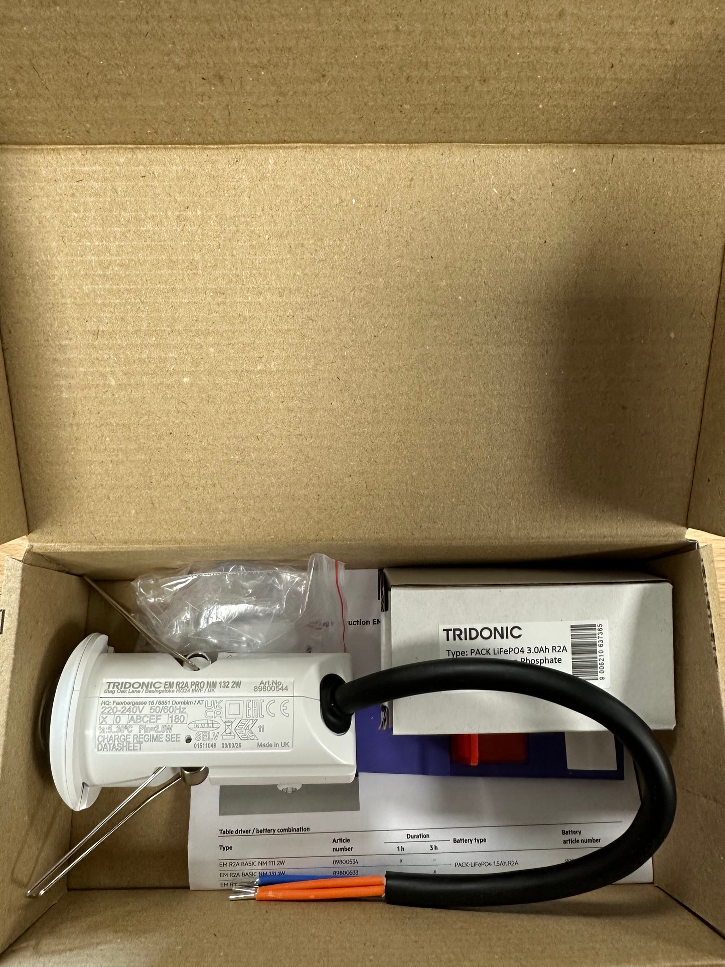Tridonic 89800544 EM R2A PRO NM 132 2W EM ready2apply Pro 2W - LED Retro
