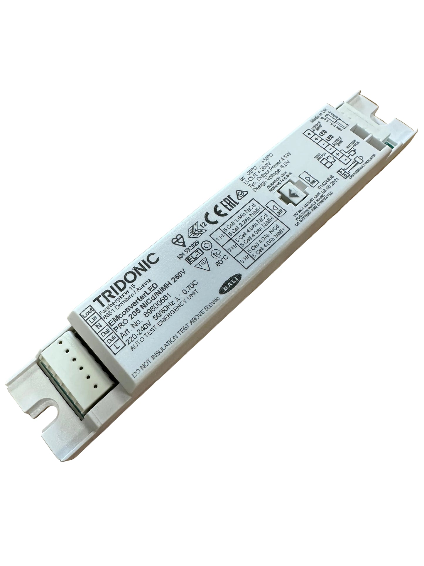 Tridonic 89800661 EM converterLED PRO 205 250V -LED Retro