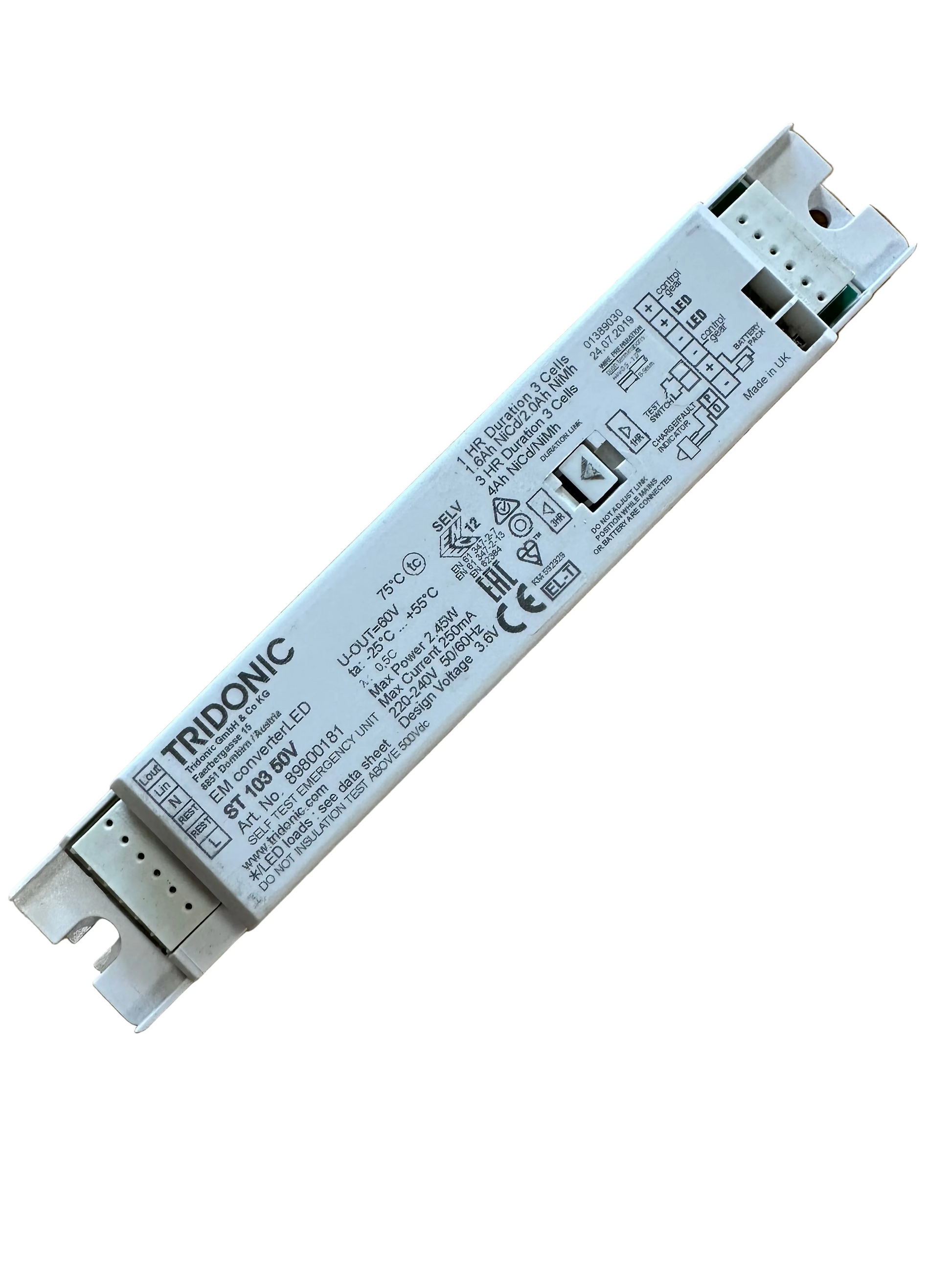 Tridonic 89800181 EM converterLED ST 104 50V - LED Retro