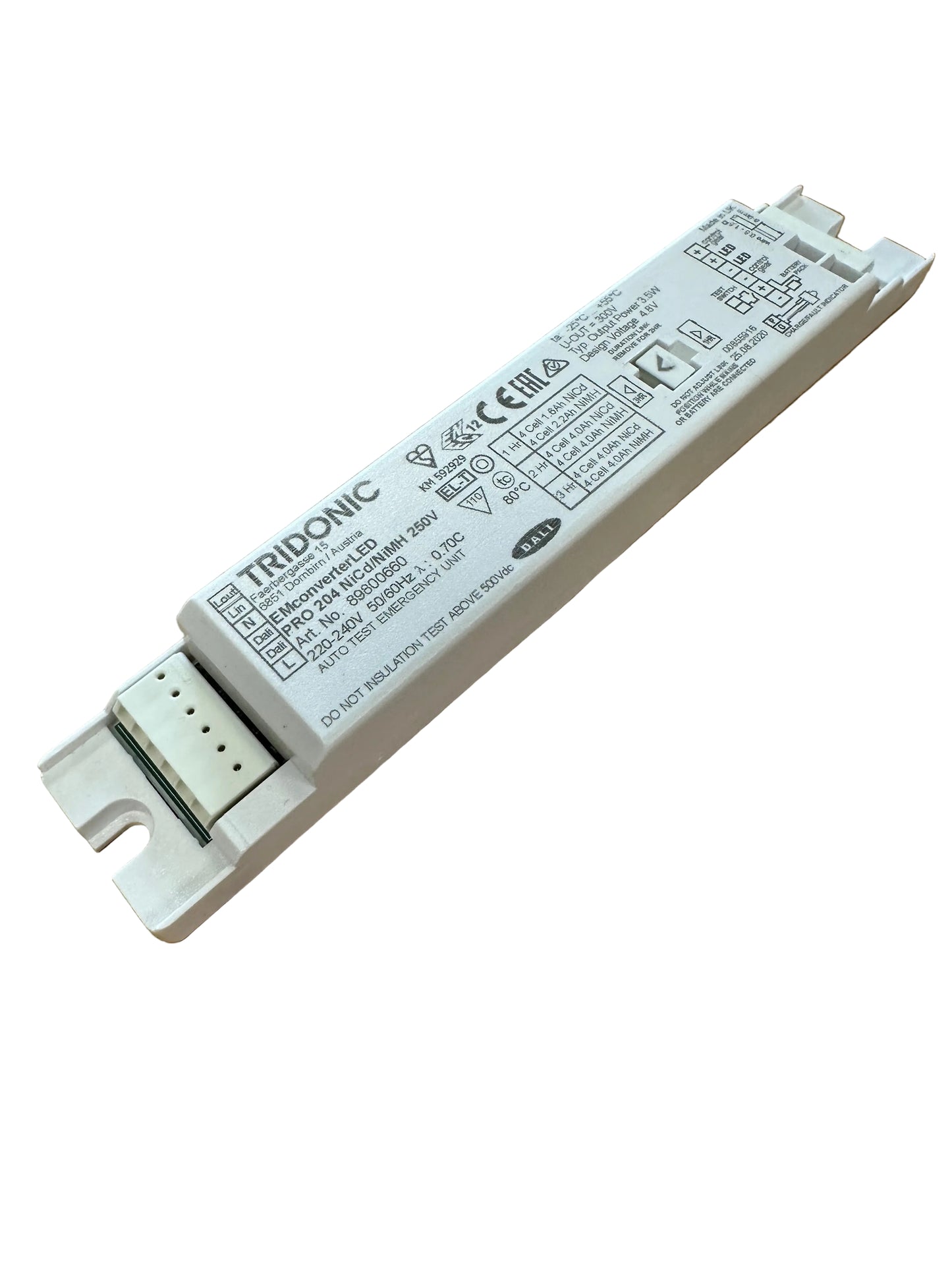 Tridonic 89800660 EM converterLED PRO 204 NiCd/NiMH 250V -LED Retro