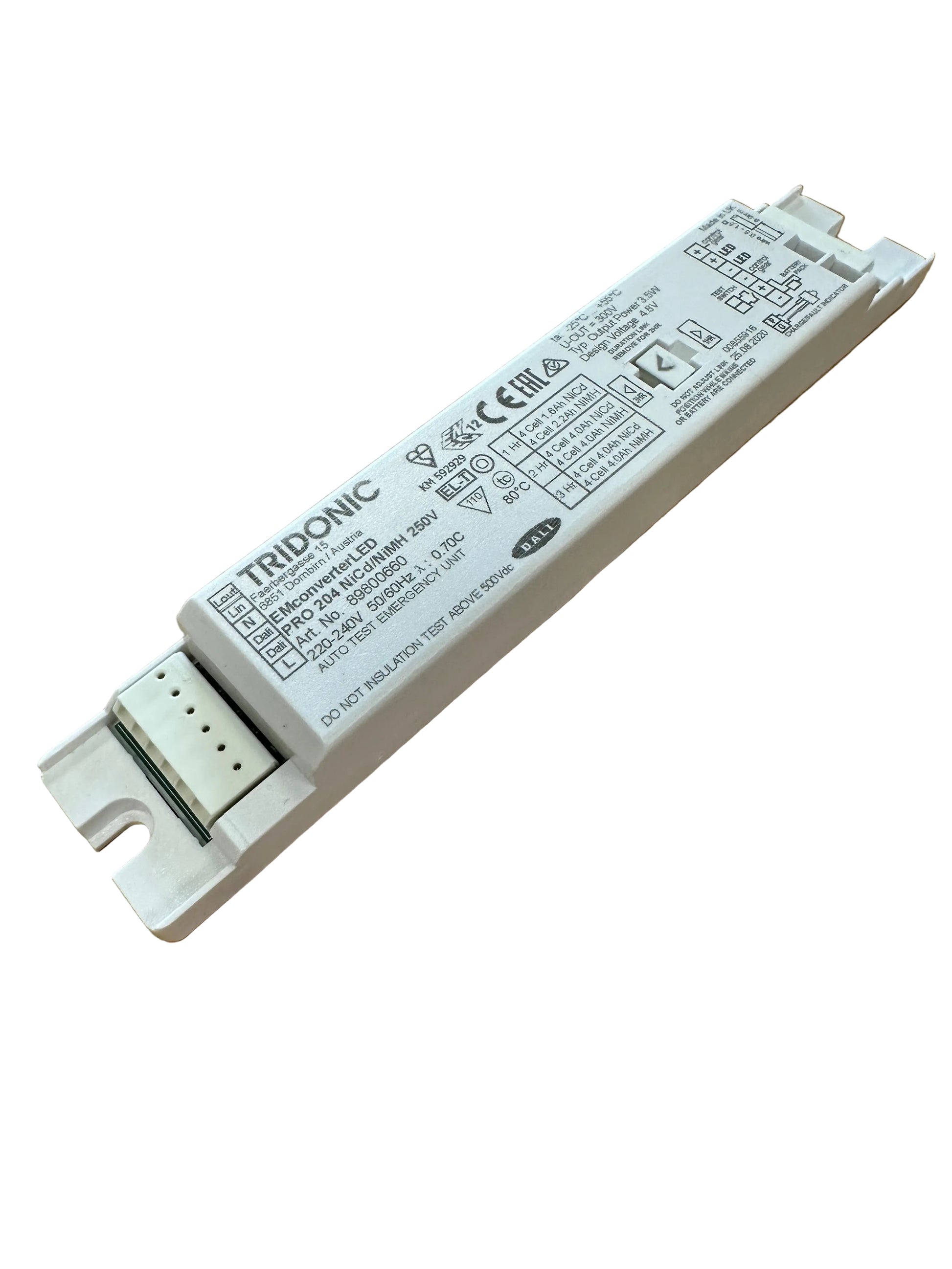 Tridonic 89800660 EM converterLED PRO 204 NiCd/NiMH 250V -LED Retro