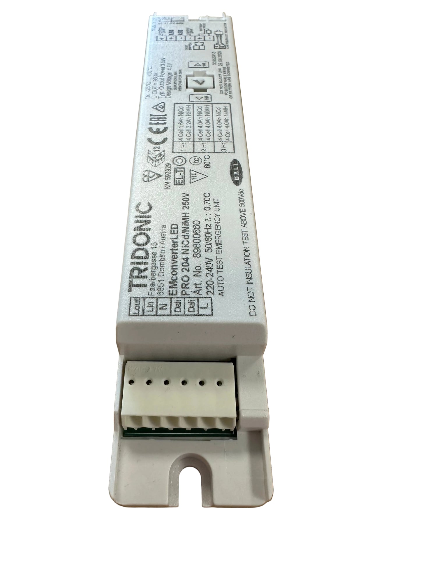 Tridonic 89800660 EM converterLED PRO 204 NiCd/NiMH 250V -LED Retro