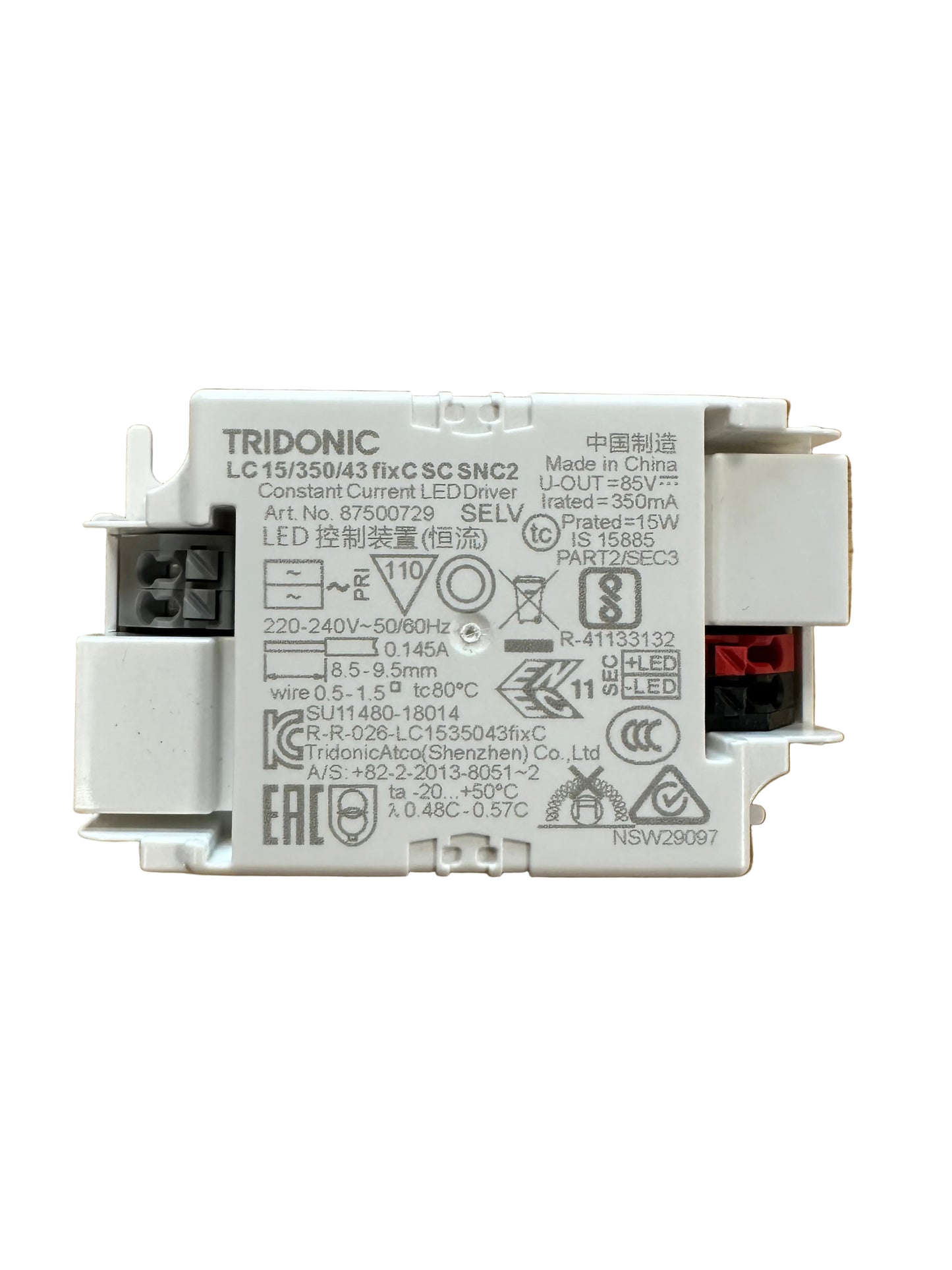 Tridonic 87500729 LC 15/350/43 fixC SC SNC2 - LED Retro
