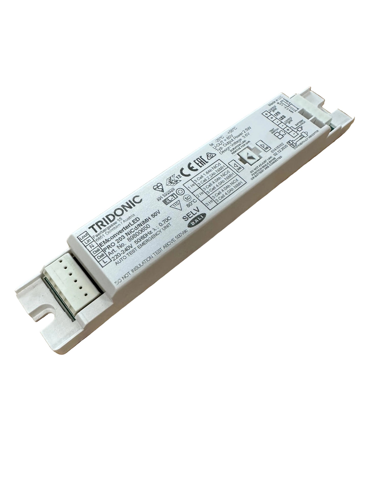 Tridonic 89800650 EM converterLED PRO 203 NiCd/NiMH 50V - LED Retro