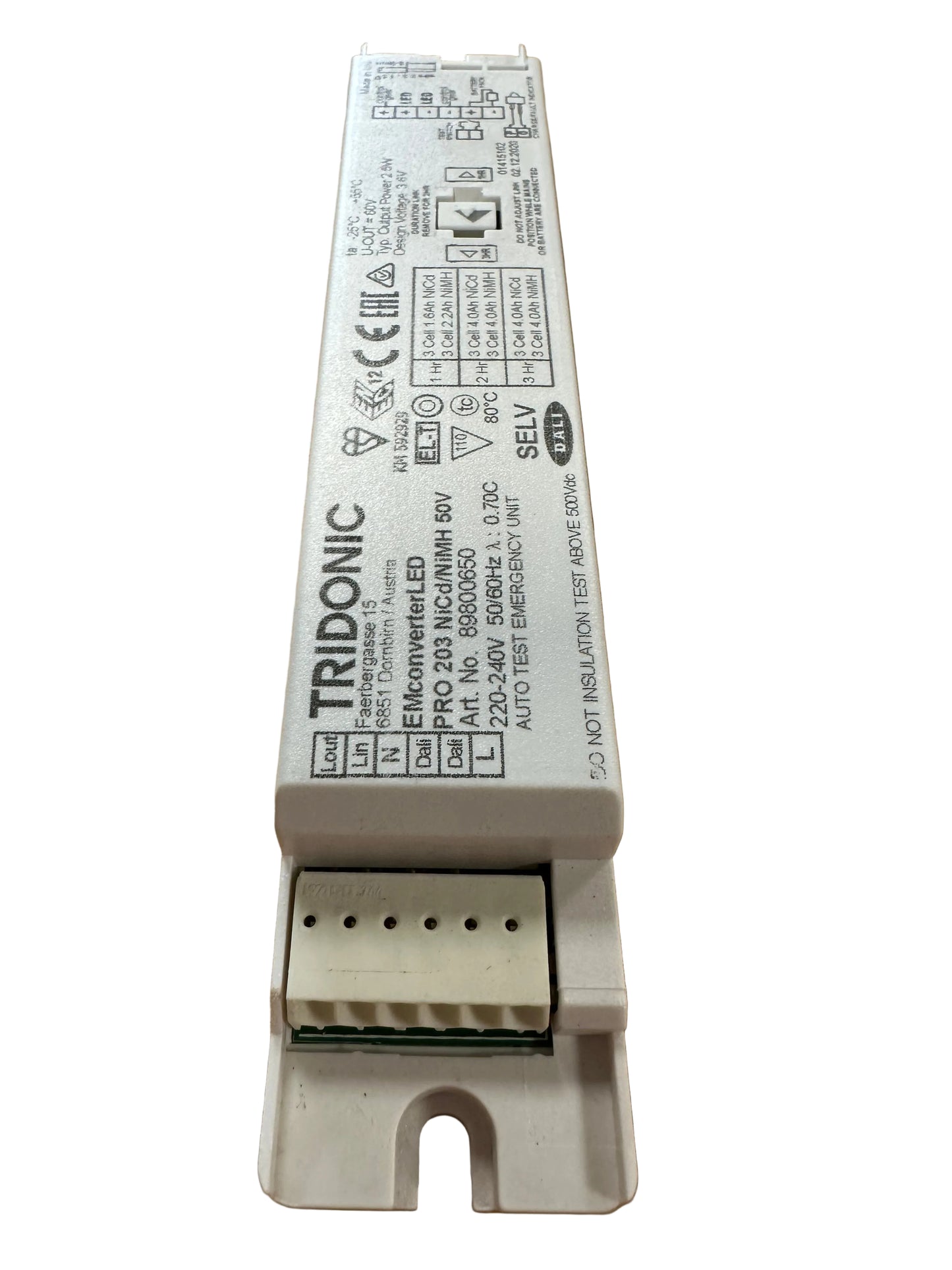 Tridonic 89800650 EM converterLED PRO 203 NiCd/NiMH 50V - LED Retro