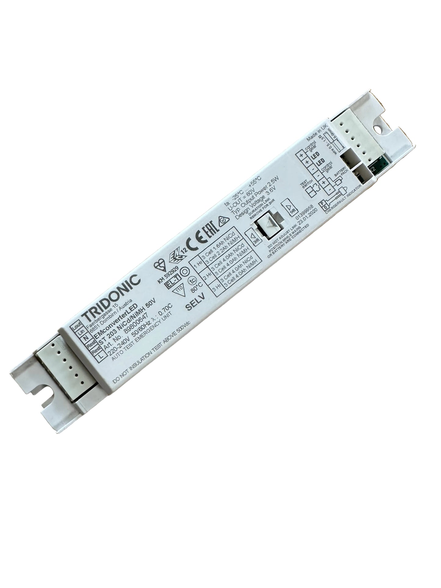 Tridonic 89800195 EM converterLED PRO 135 NiCd 90V - LED Retro