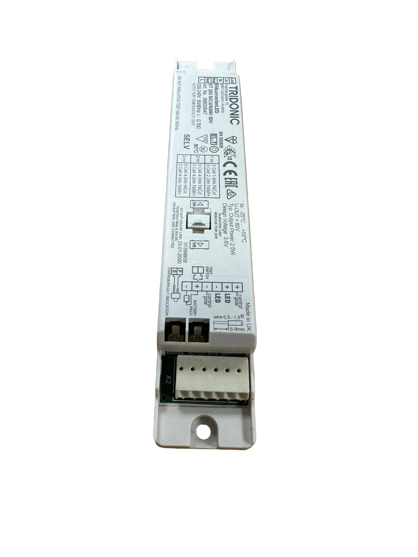 Tridonic 89800195 EM converterLED PRO 135 NiCd 90V - LED Retro