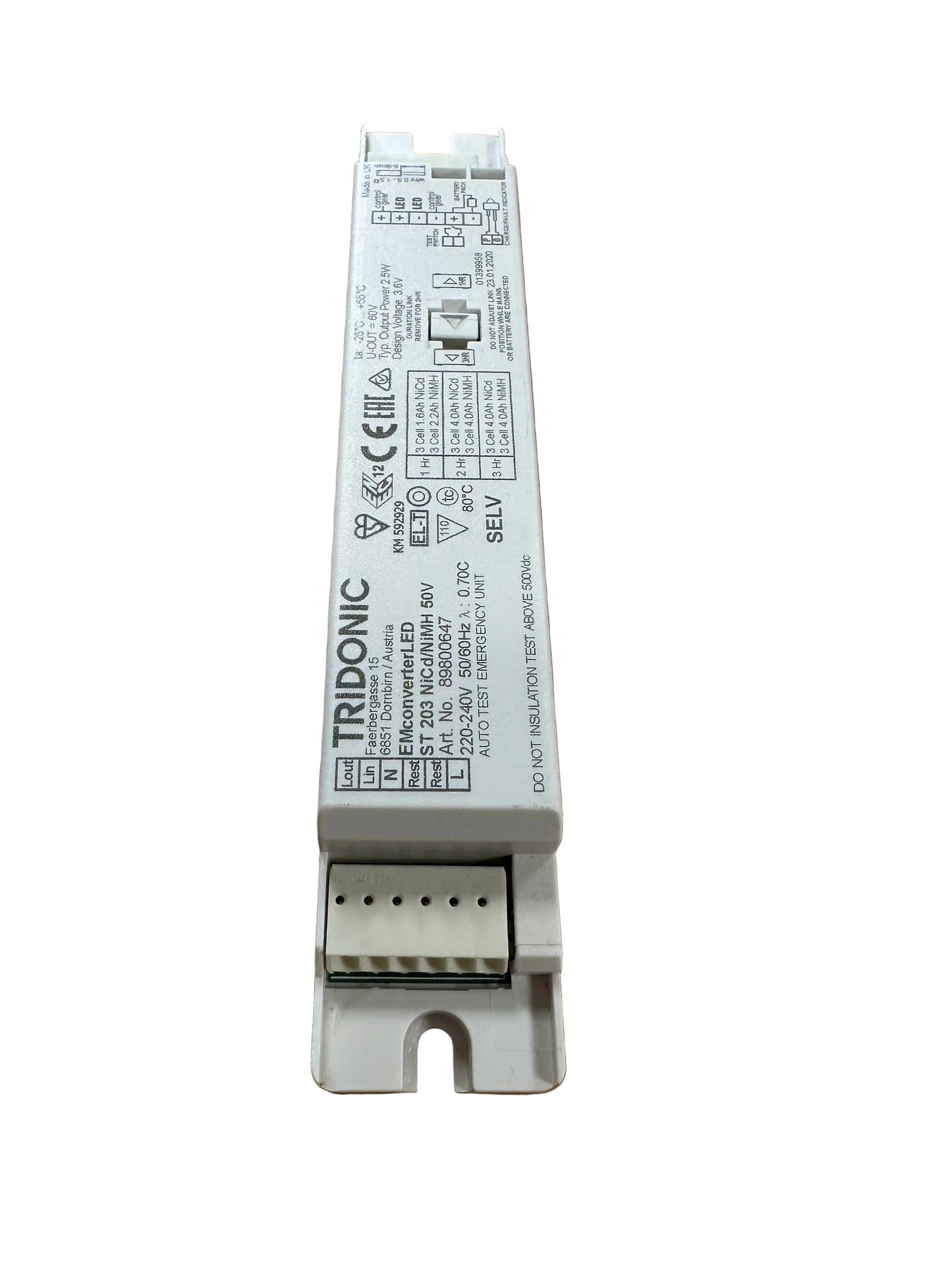 Tridonic 89800195 EM converterLED PRO 135 NiCd 90V - LED Retro