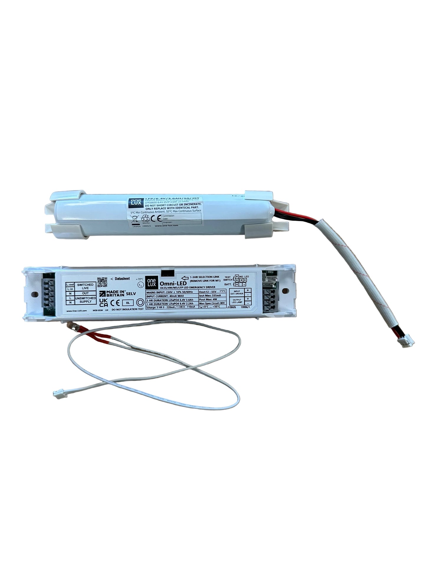 One-Lux OL55/4W/M3/LFP/SS 12-55V 4W Emergency Conversion Kit