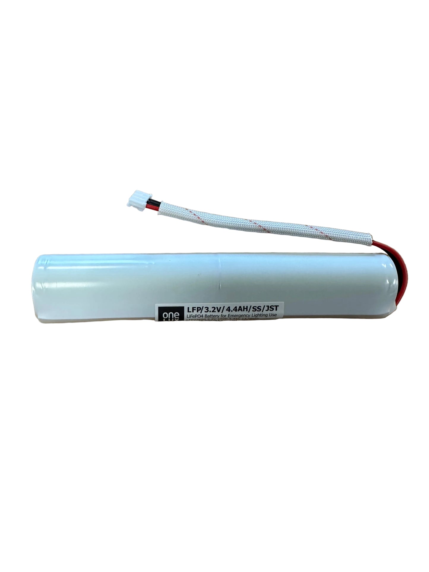 One LUX LFP/3.2V/4.4AH/SS/JST 3.2V 4.4AH LiFePO4 Emergency Lighting Battery - LED Retro