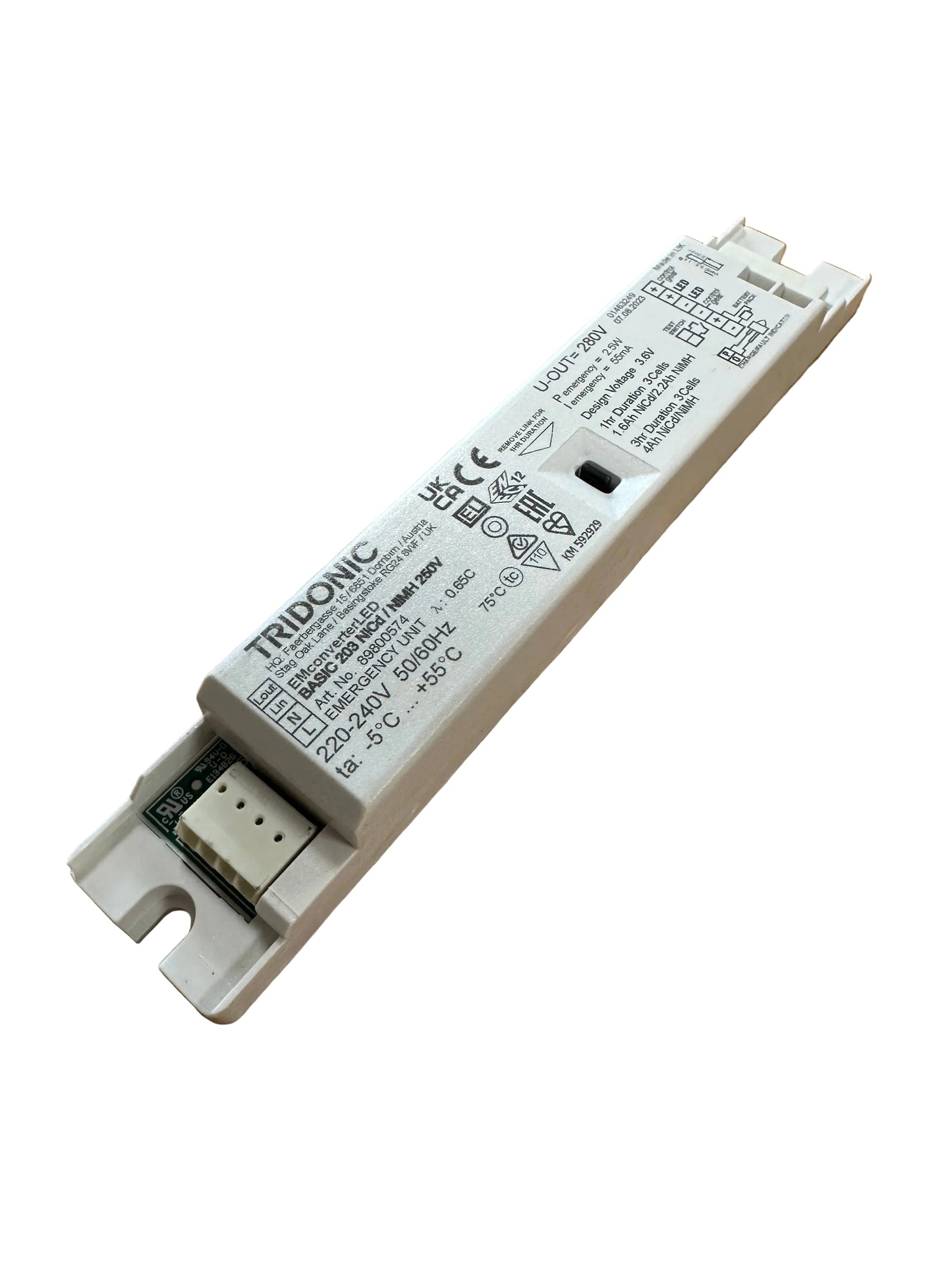 Tridonic 89800574 EM converterLED BASIC 203 NiCd/NiMH 250V - LED Retro