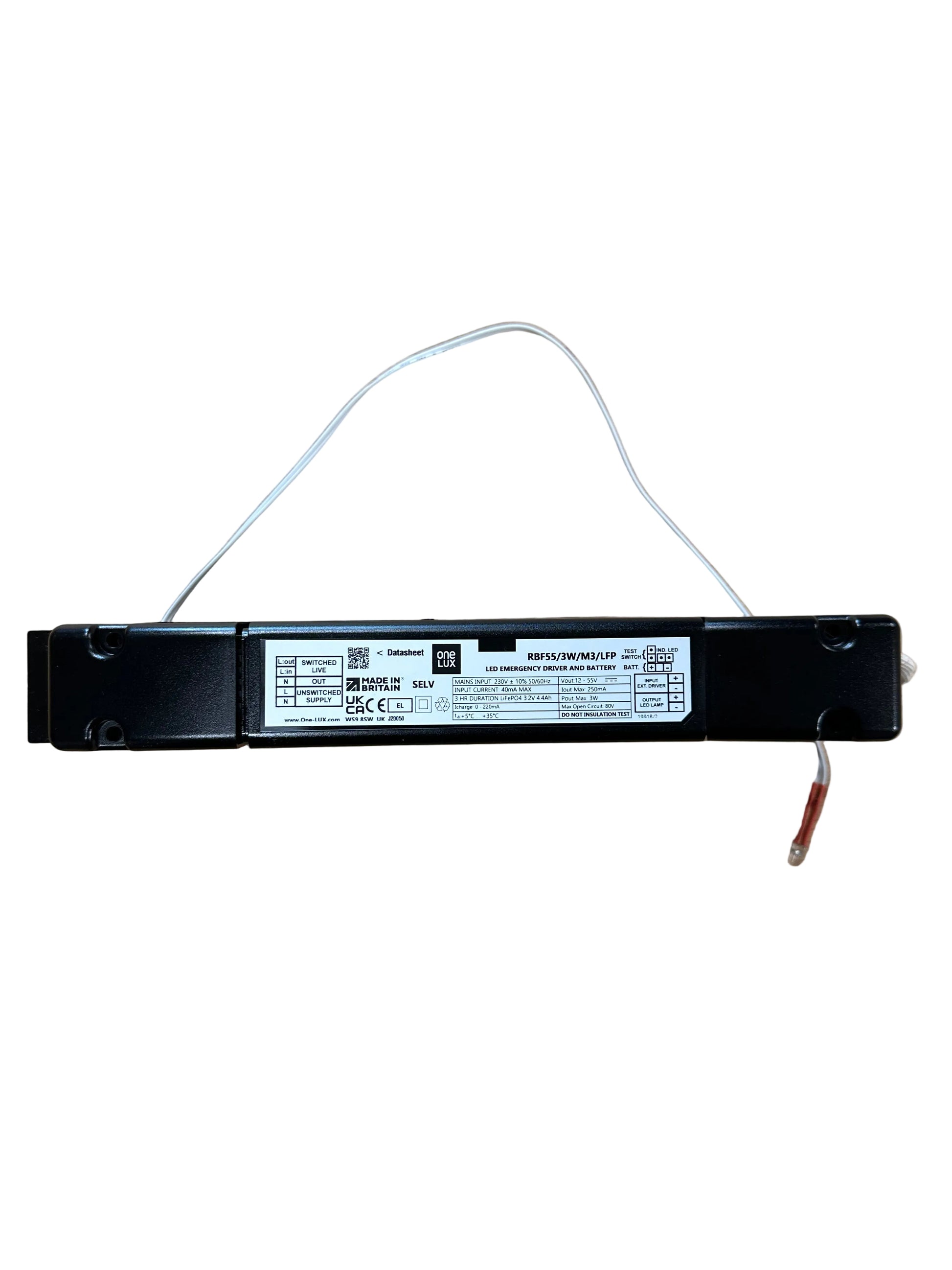 One-Lux RBF55/3W/M3/LFP Omni-LED FLEXI 9-55V 3.2V 4.4Ah LiFePO4 3W - LED Retro