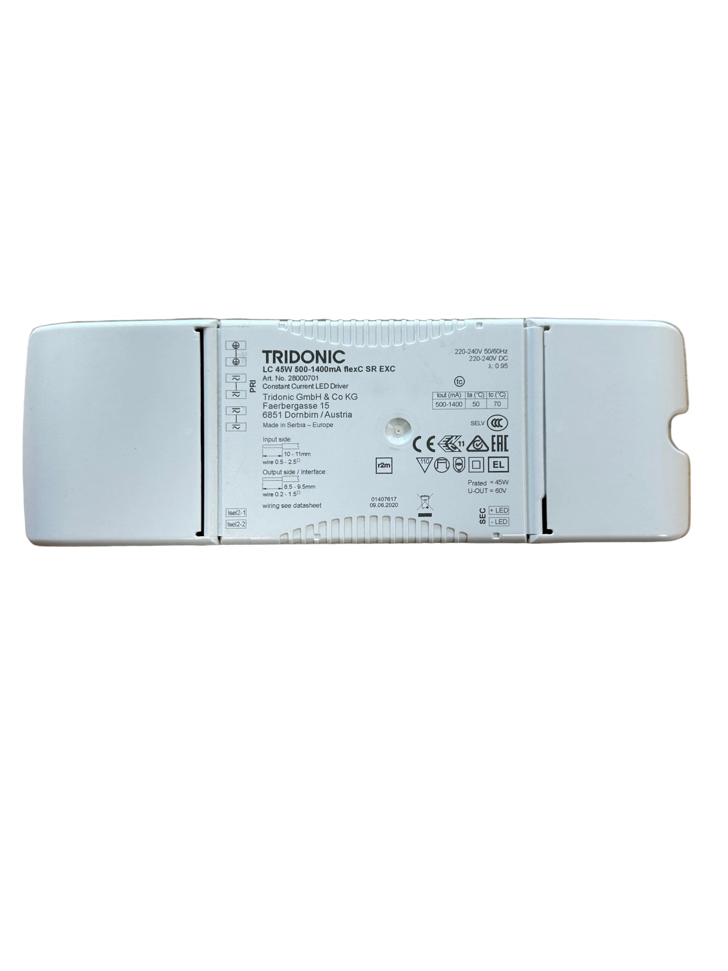 Tridonic 28000701 LC 45W 500–1400mA flexC SR EXC - LED Retro