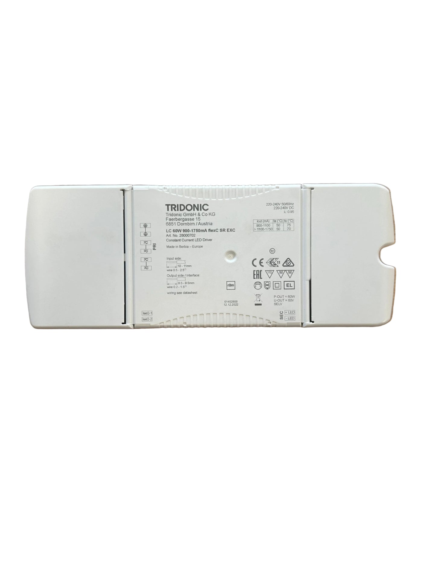 Tridonic 28000702 LC 60W 900–1750mA flexC SR EXC - LED Retro