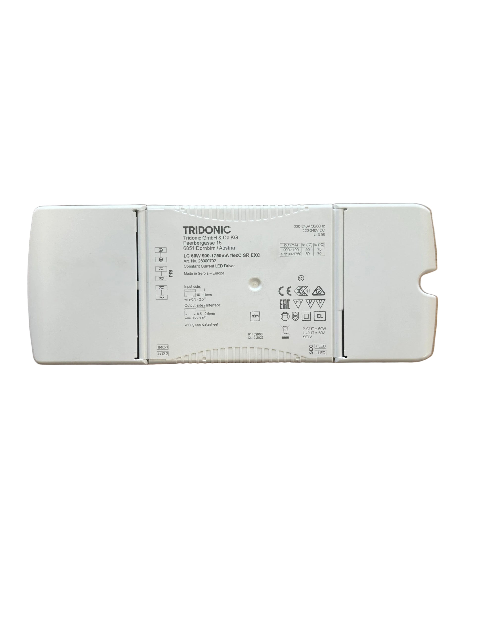 Tridonic 28000702 LC 60W 900–1750mA flexC SR EXC - LED Retro