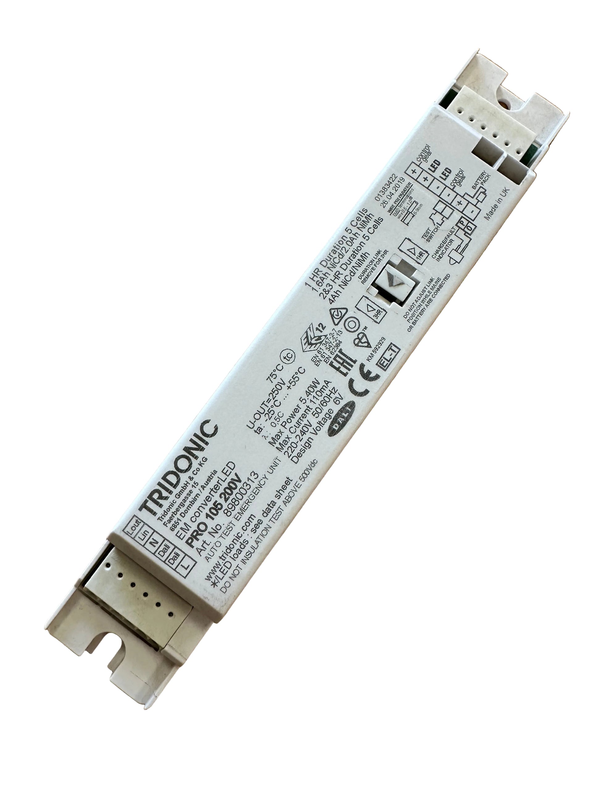 Tridonic 89800313 EM converterLED PRO 104 200V - LED Retro