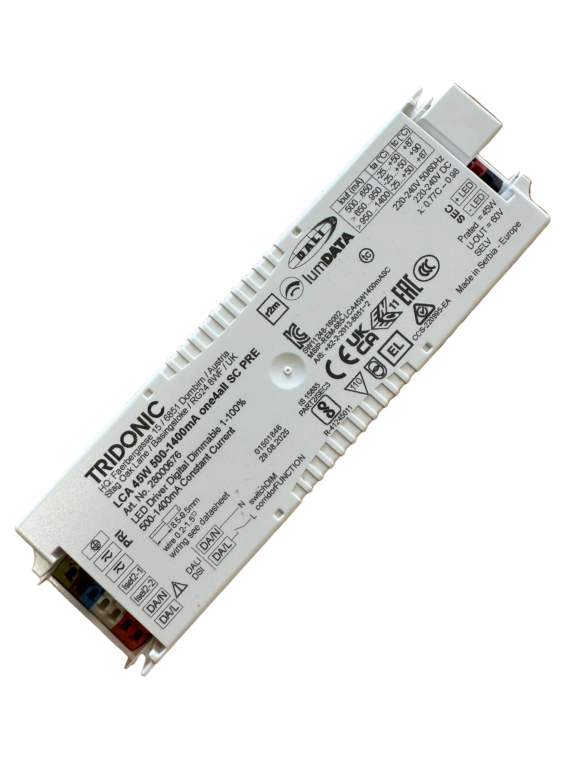 Tridonic 28000676 LCA 45W 500-1400mA one4all SC PRE - LED Retro