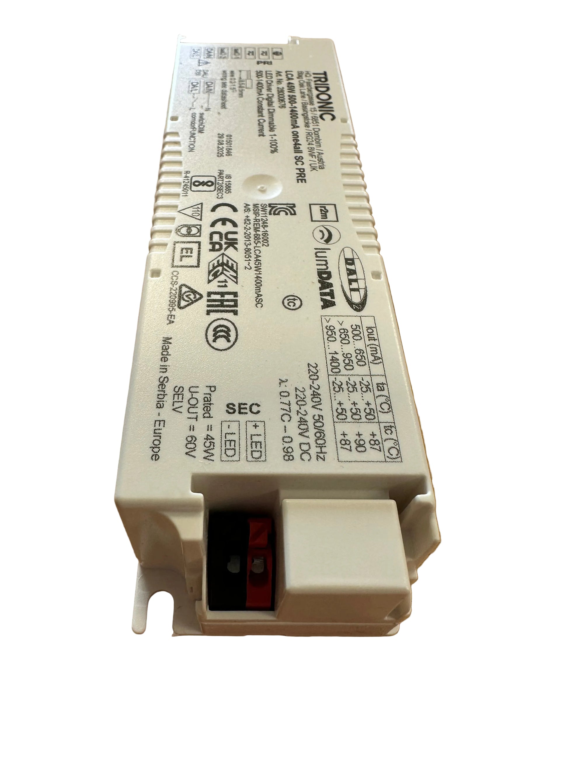 Tridonic 28000676 LCA 45W 500-1400mA one4all SC PRE - LED Retro