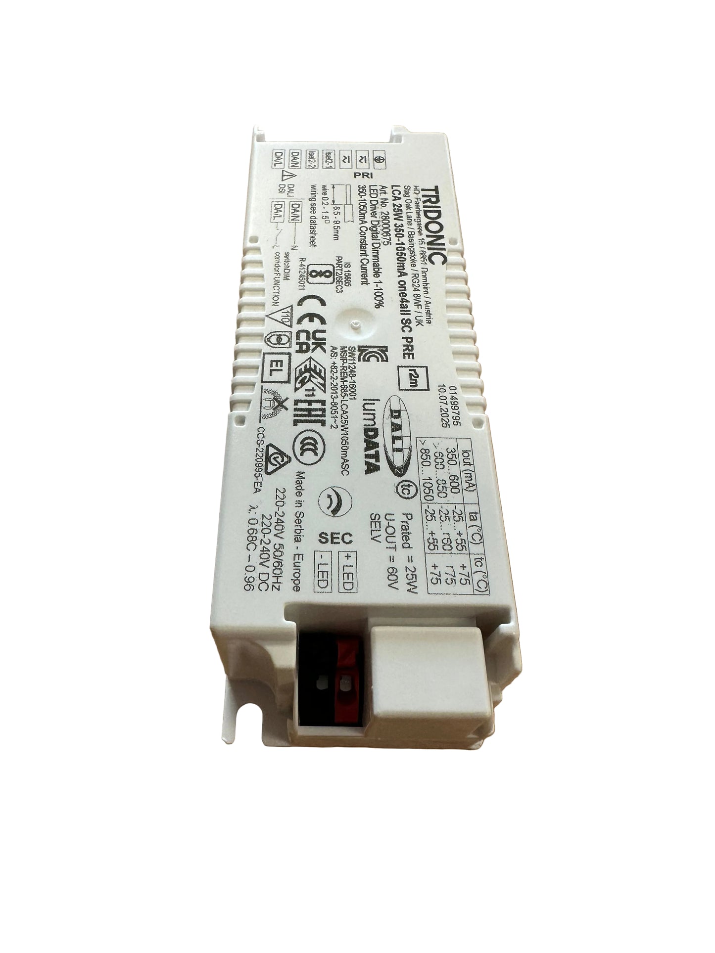 Tridonic 28000675 LCA 25W 350-1050mA one4all SC PRE - LED Retro