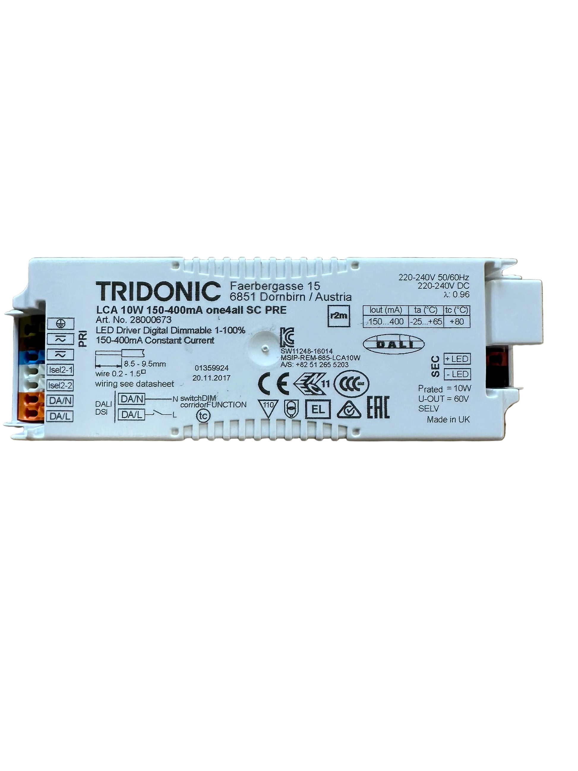 Tridonic 28000673 LCA 10W 150-400mA one4all SC PRE - LED Retro