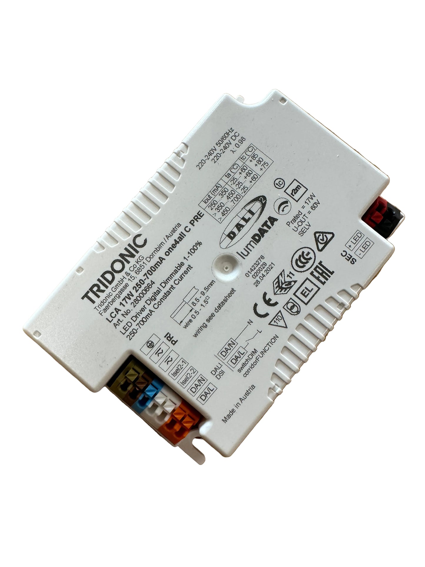 Tridonic 28000664 LCA 17W 250-700mA one4all C PRE - LED Retro