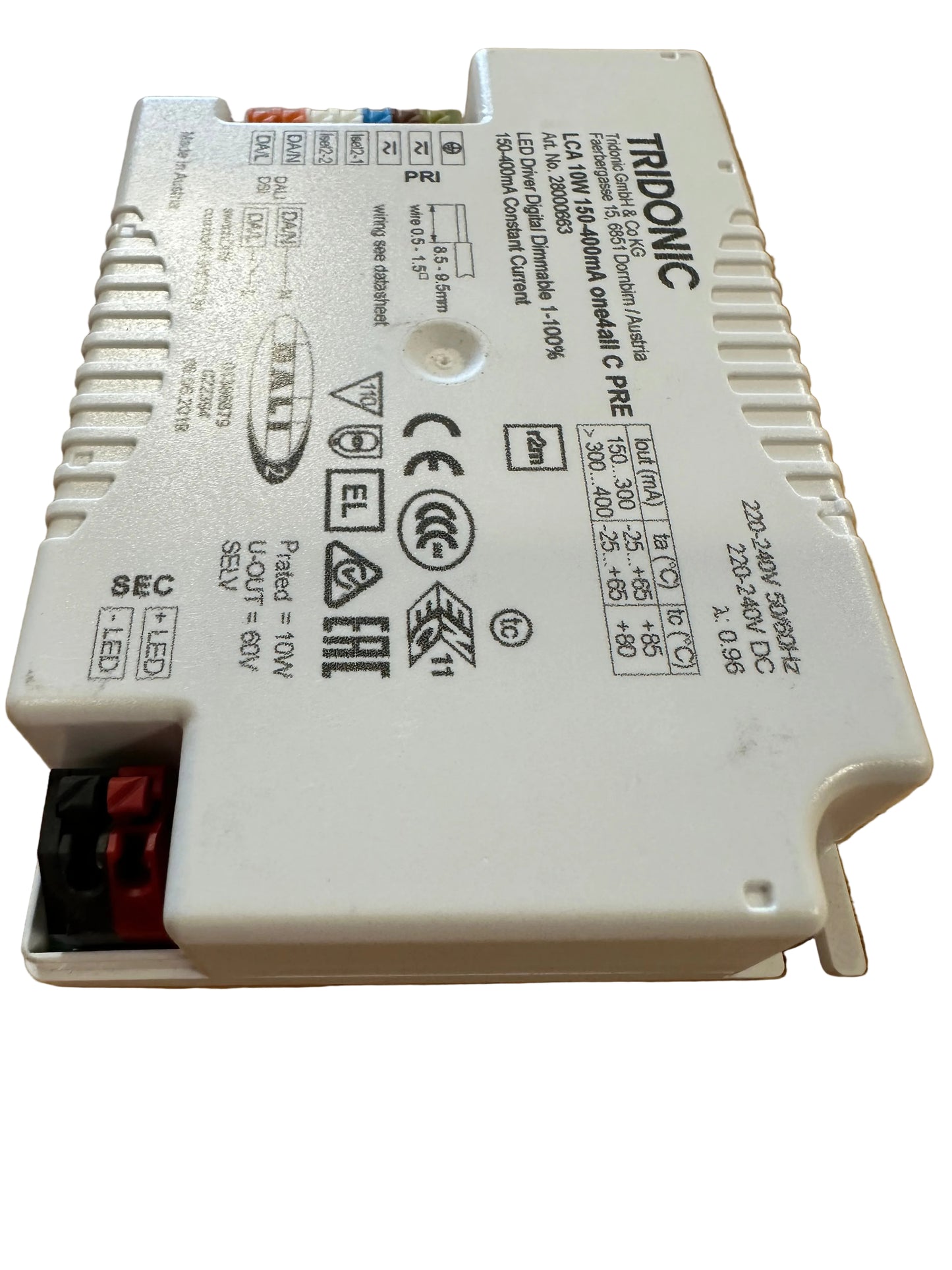 Tridonic 28000663 LCA 10W 150-400mA one4all C PRE - LED Retro