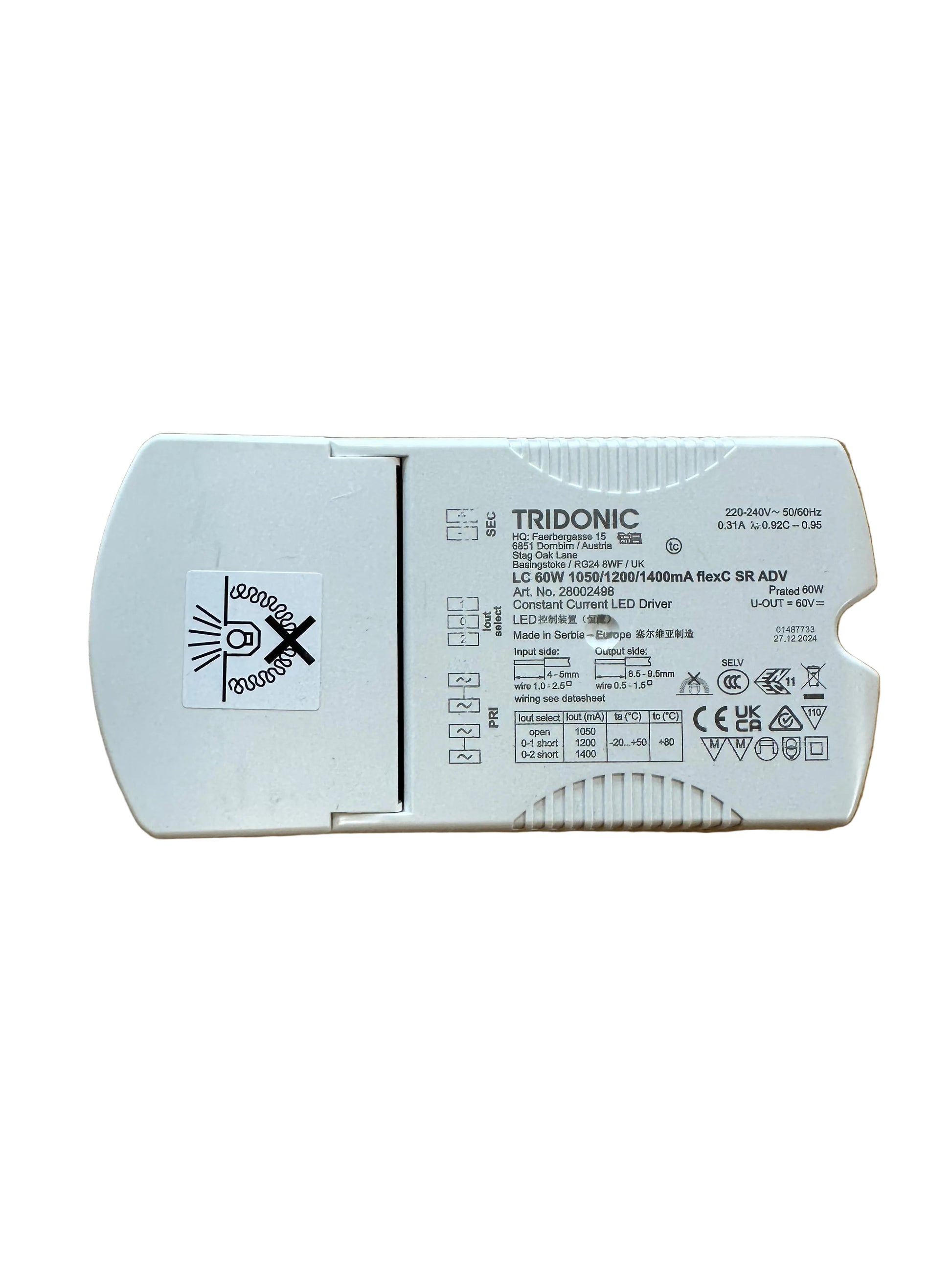 Tridonic 28002498 LC 60W 1050/1200/1400mA flexC SR ADV - LED Retro