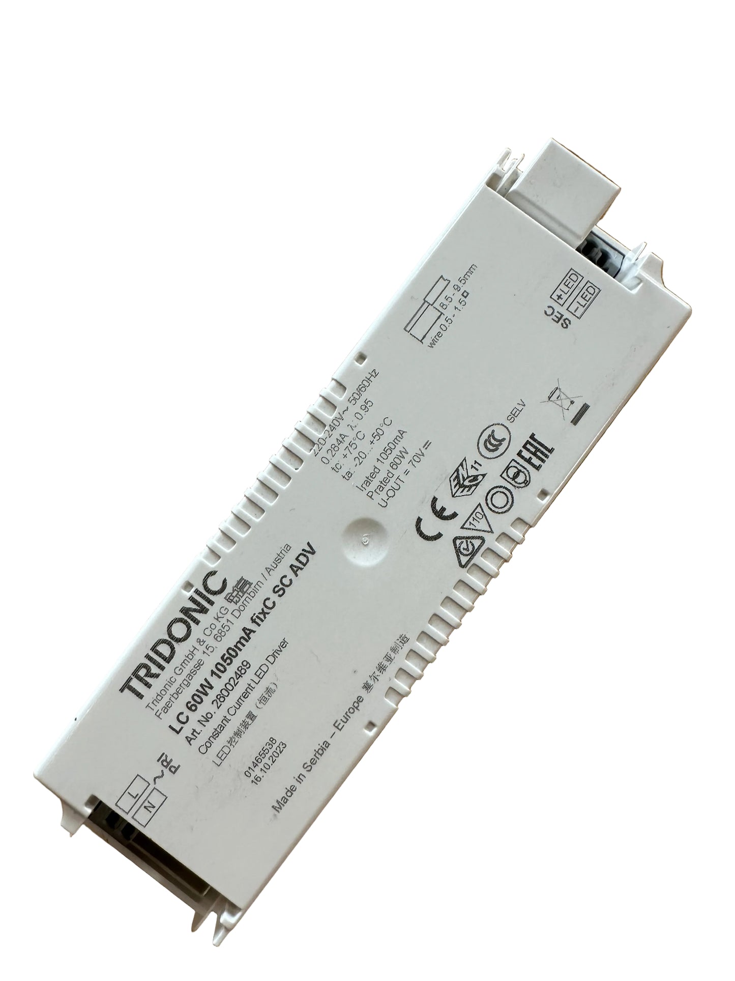 Tridonic 28002489 LC 60W 1050mA fixC SC ADV - LED Retro