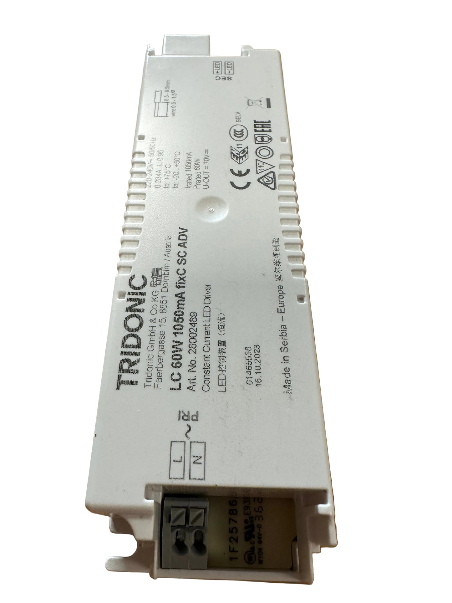 Tridonic 28002489 LC 60W 1050mA fixC SC ADV - LED Retro
