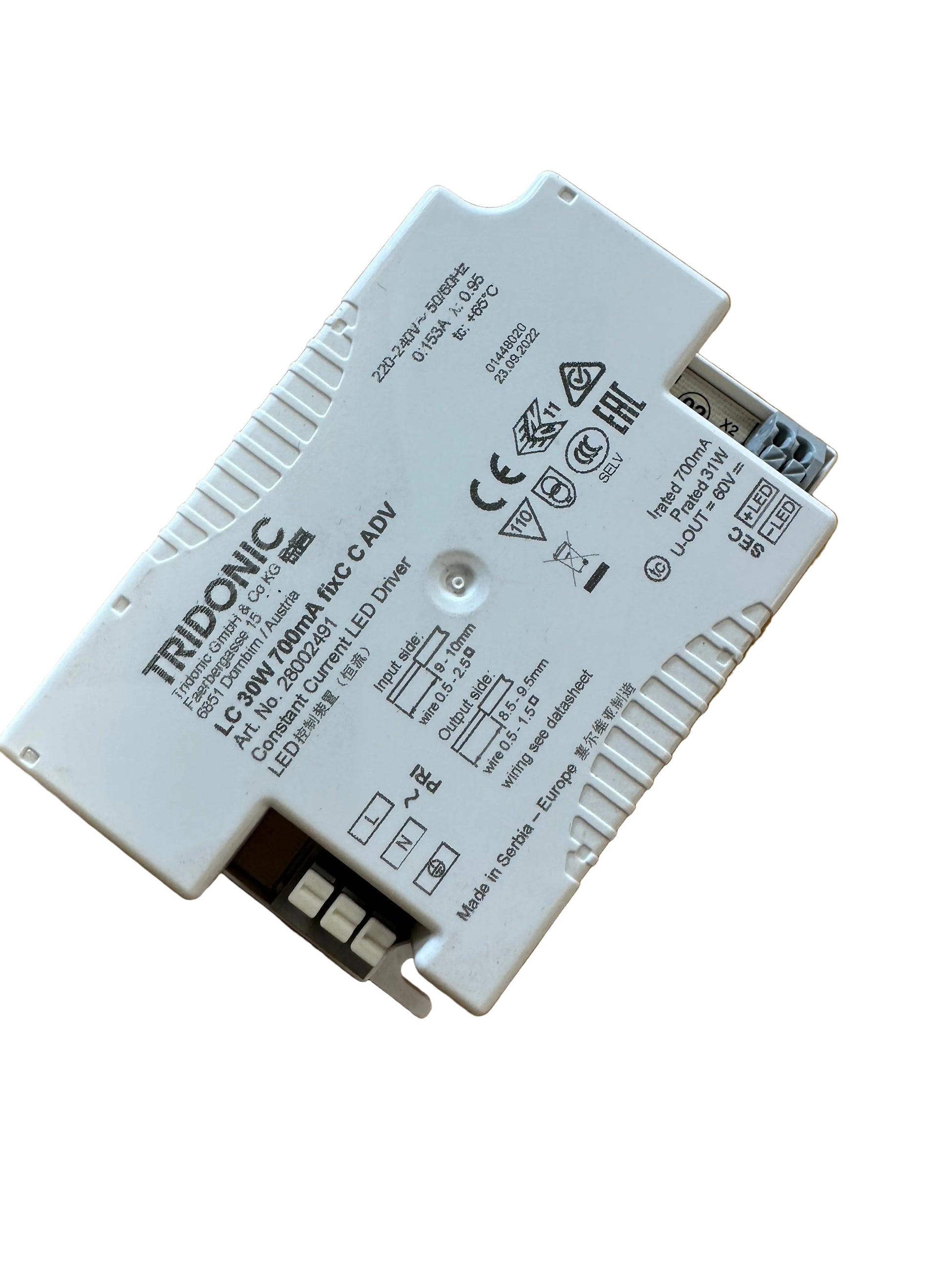 Tridonic 28002491 LC 25W 700mA fixC C ADV  - LED Retro