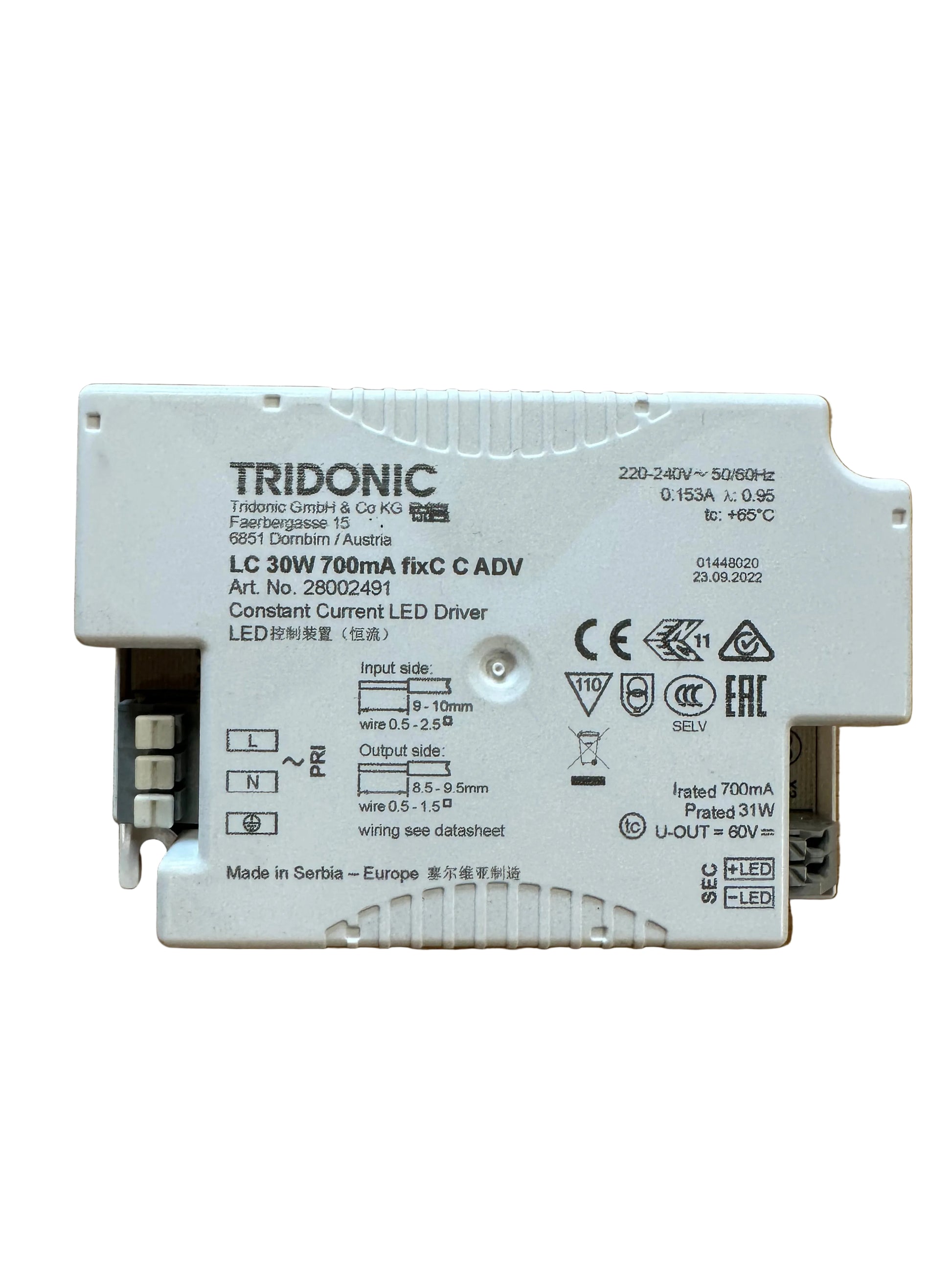 Tridonic 28002491 LC 25W 700mA fixC C ADV  - LED Retro