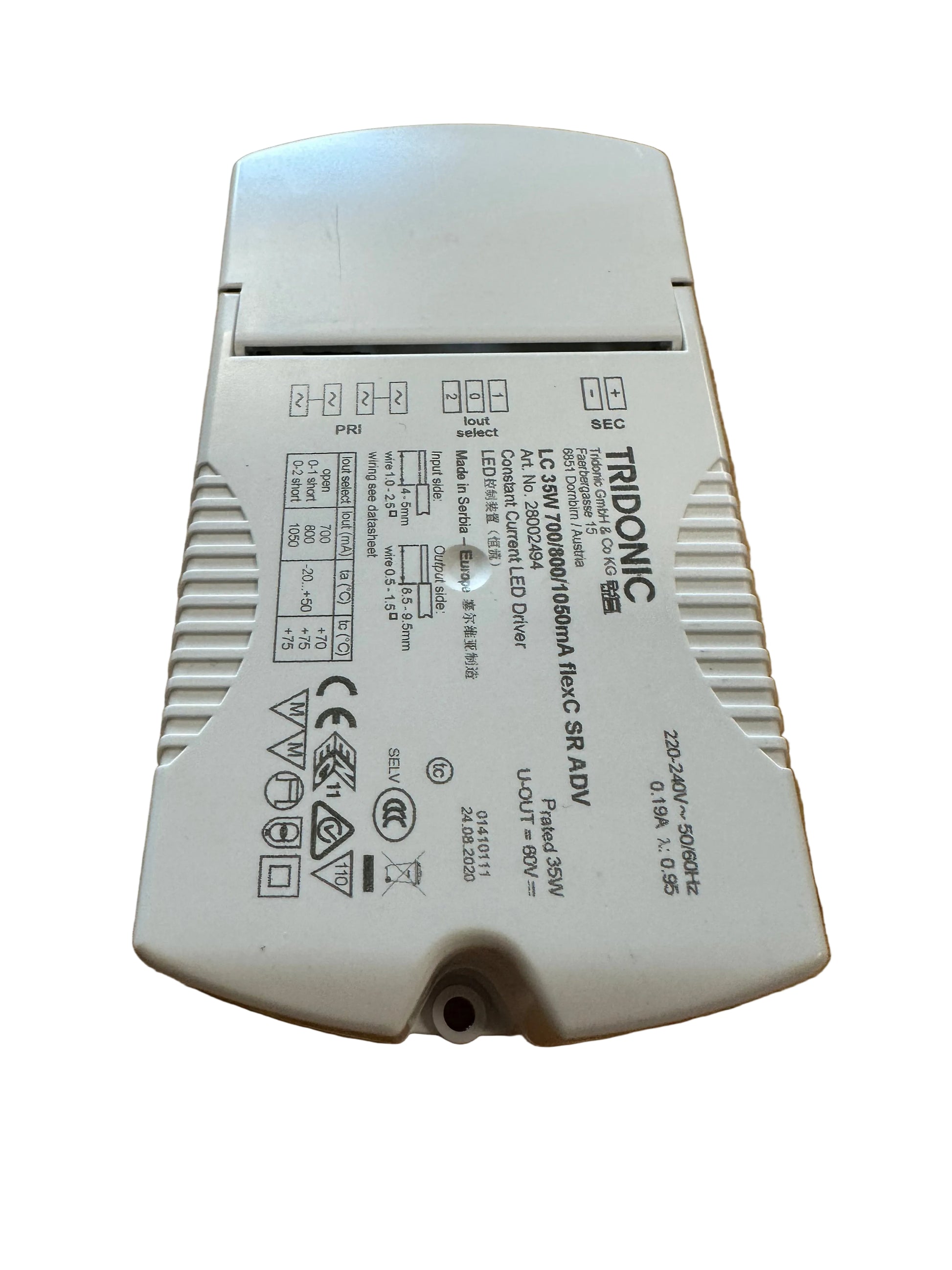 Tridonic 28002494 LC 35W 700/800/1050mA flexC SR ADV - LED Retro