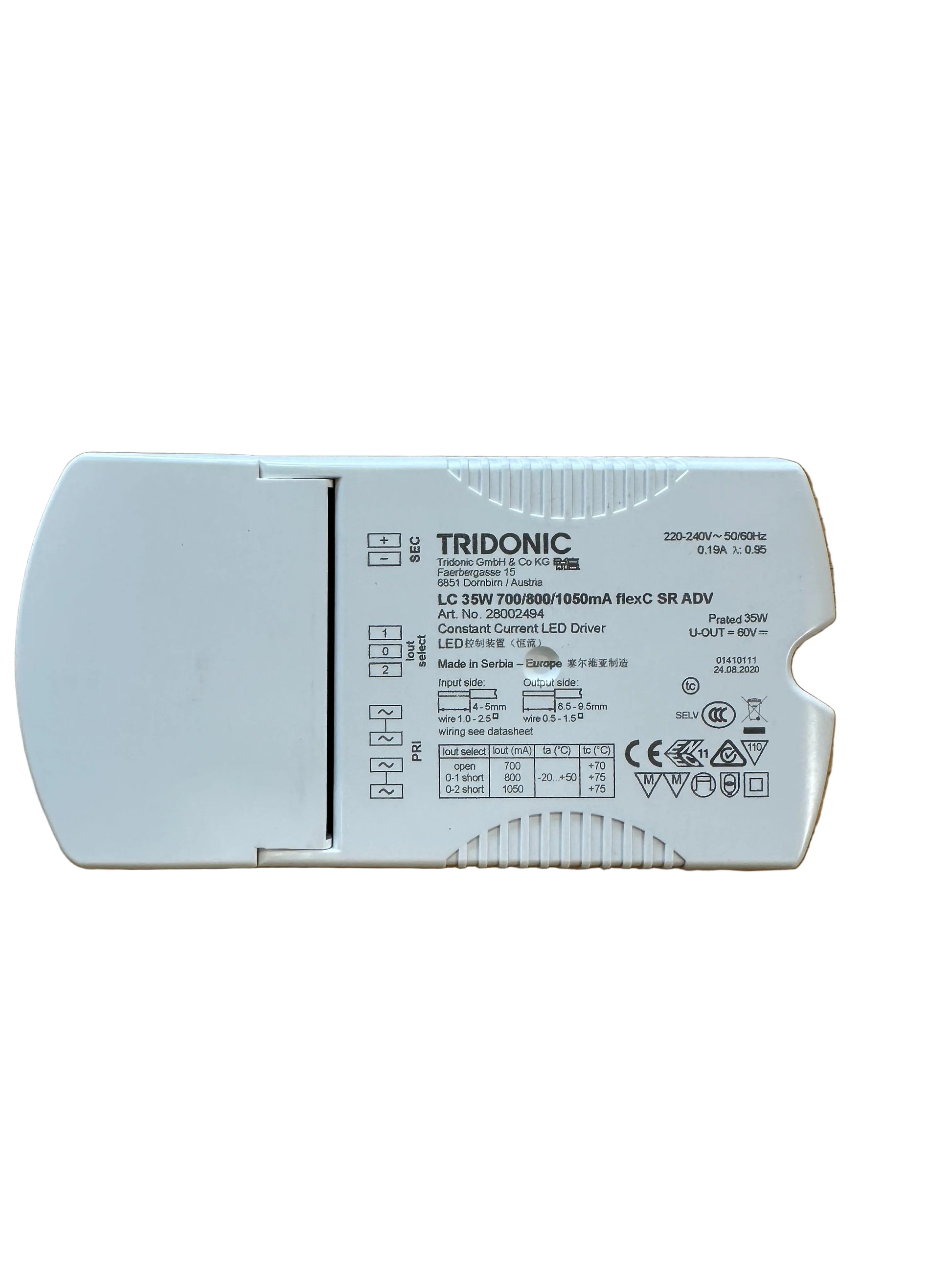 Tridonic 28002494 LC 35W 700/800/1050mA flexC SR ADV - LED Retro