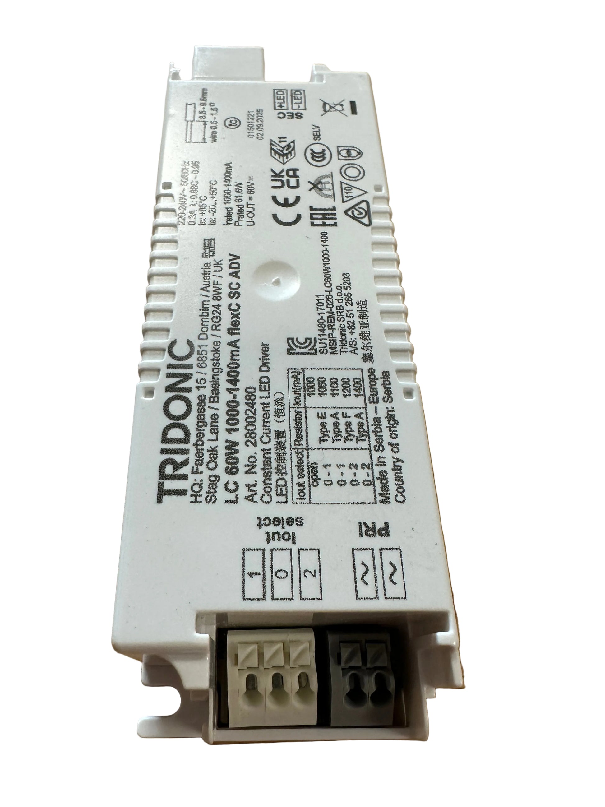 Tridonic 28002480 LC 60W 1000-1400mA flexC SC ADV - LED Retro