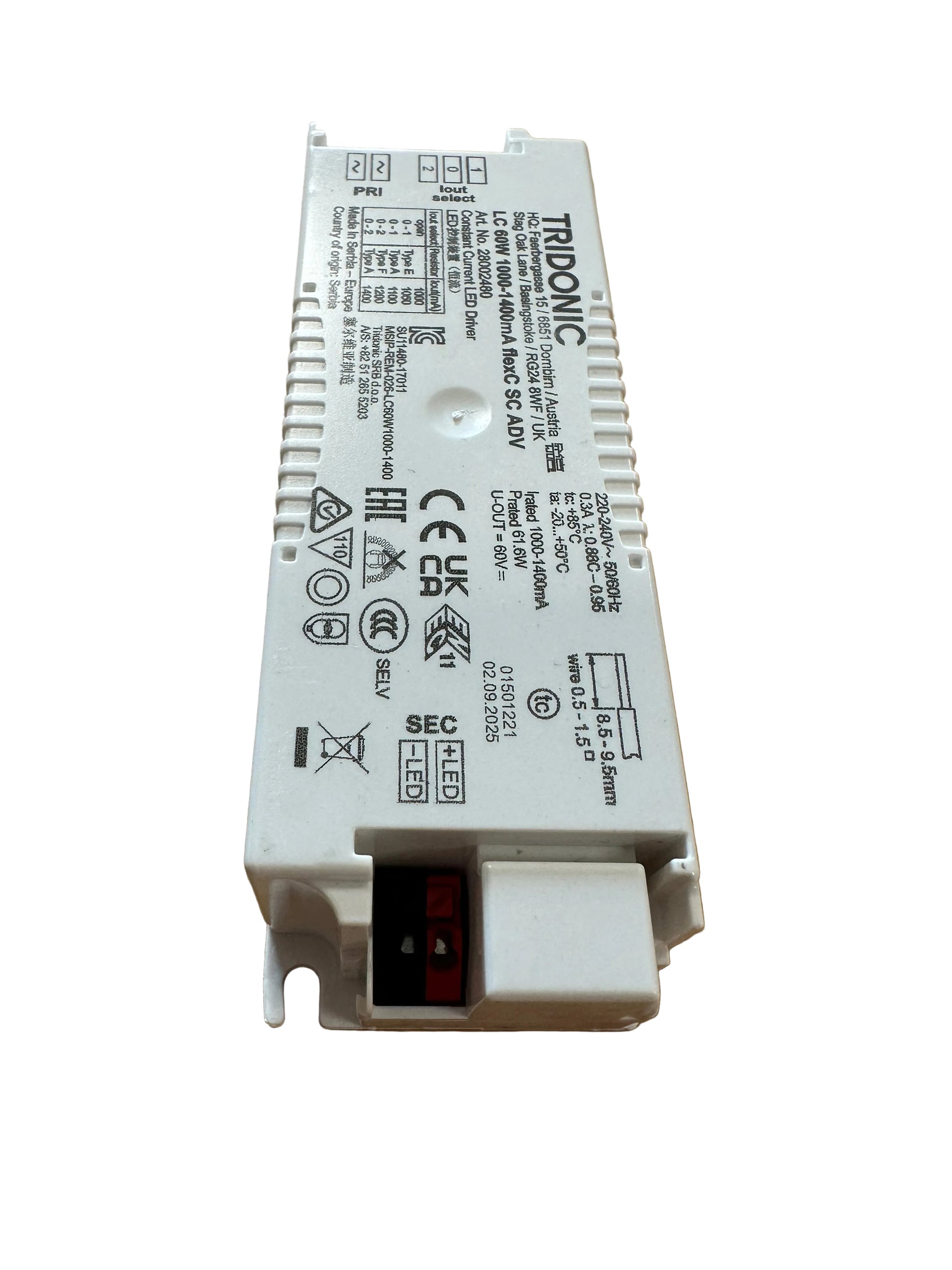 Tridonic 28002480 LC 60W 1000-1400mA flexC SC ADV - LED Retro