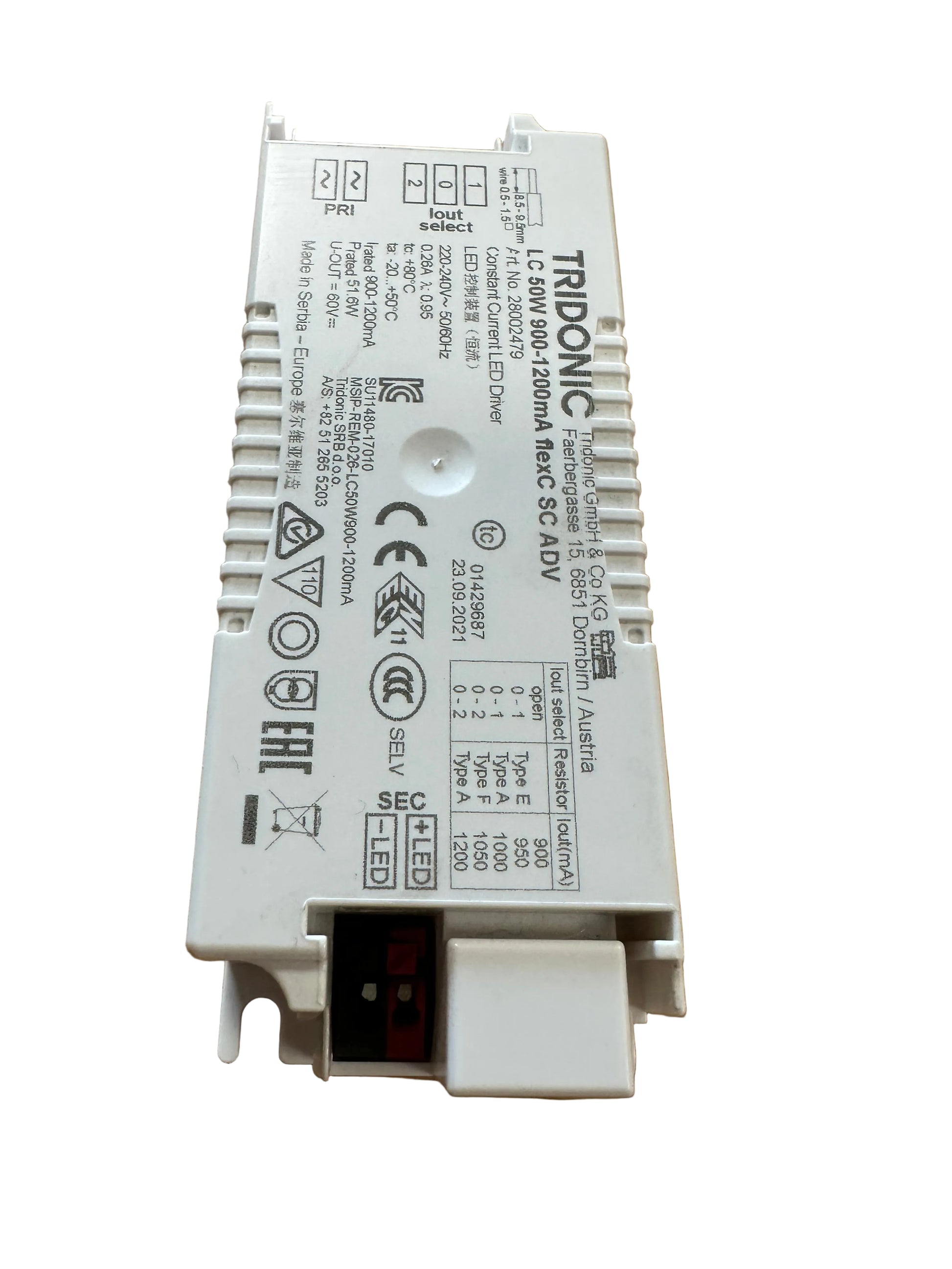 Tridonic 28002479 LC 50W 900-1200mA flexC SC ADV - LED Retro