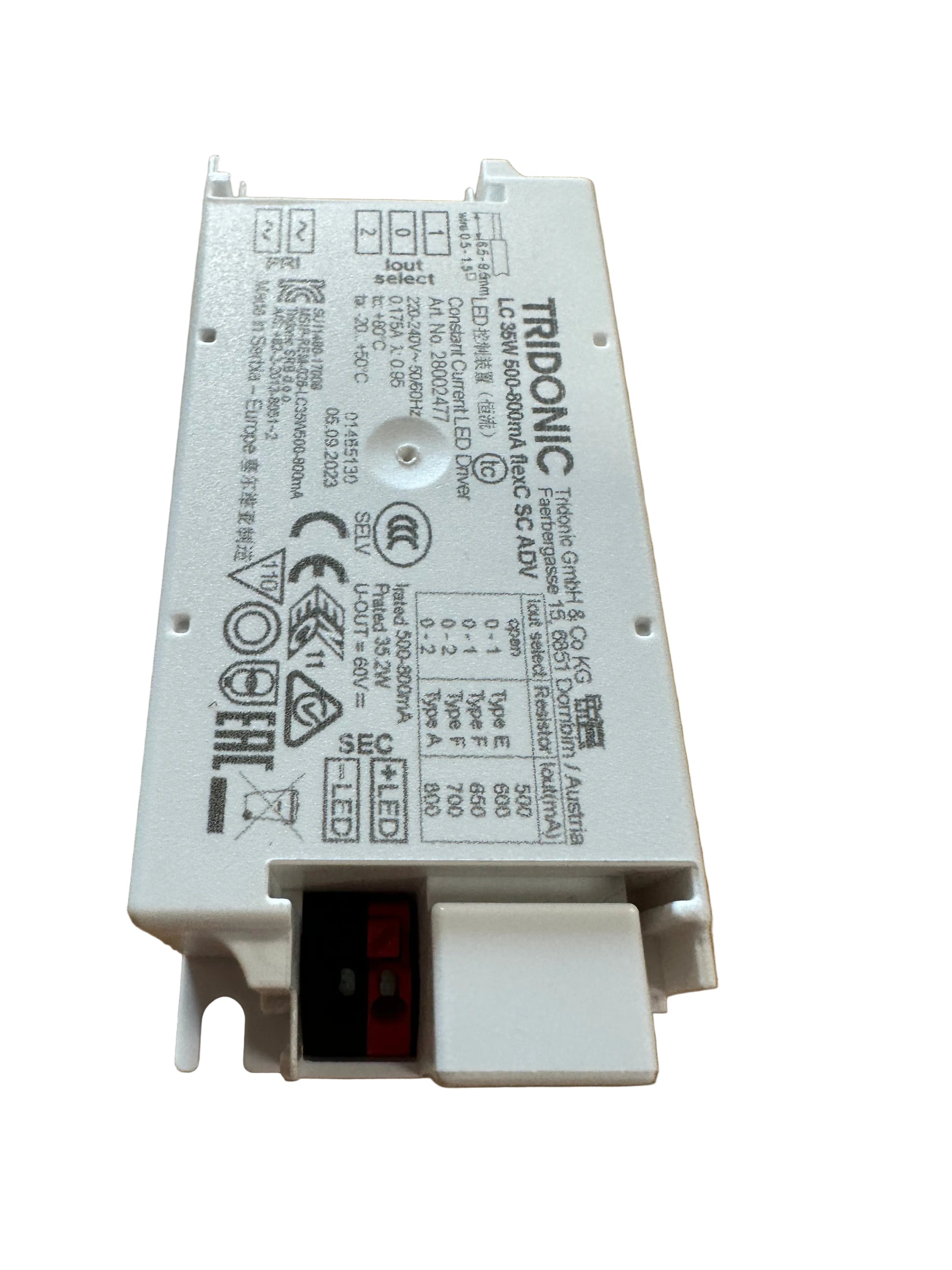 Tridonic 28002477 LC 35W 500-800mA flexC SC ADV - LED Retro