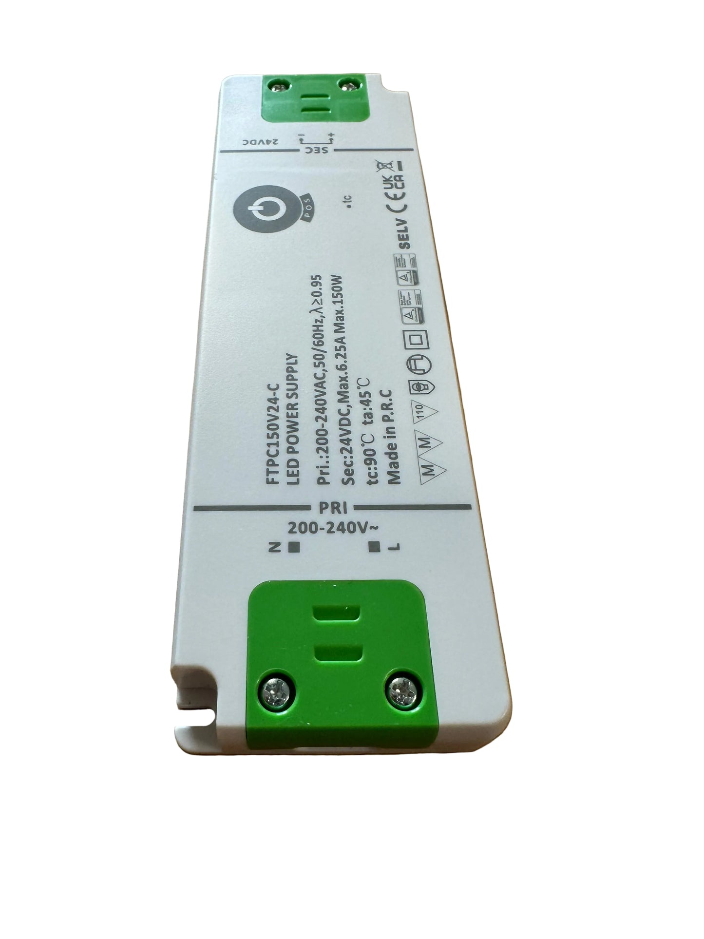 POS Power FTPC150V24-C 150W 24V 6.25A LED Power Supply - LED Retro
