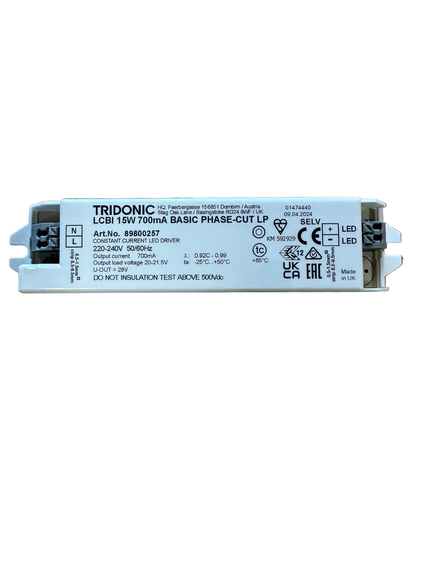 Tridonic 89800257 ﻿LCBI 15W 700mA BASIC LP - LED Retro