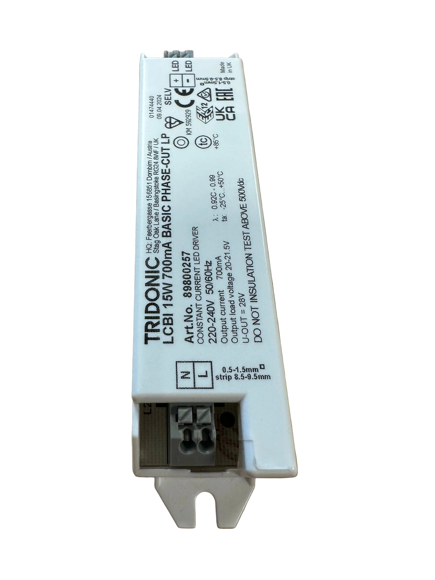 Tridonic 89800257 ﻿LCBI 15W 700mA BASIC LP - LED Retro