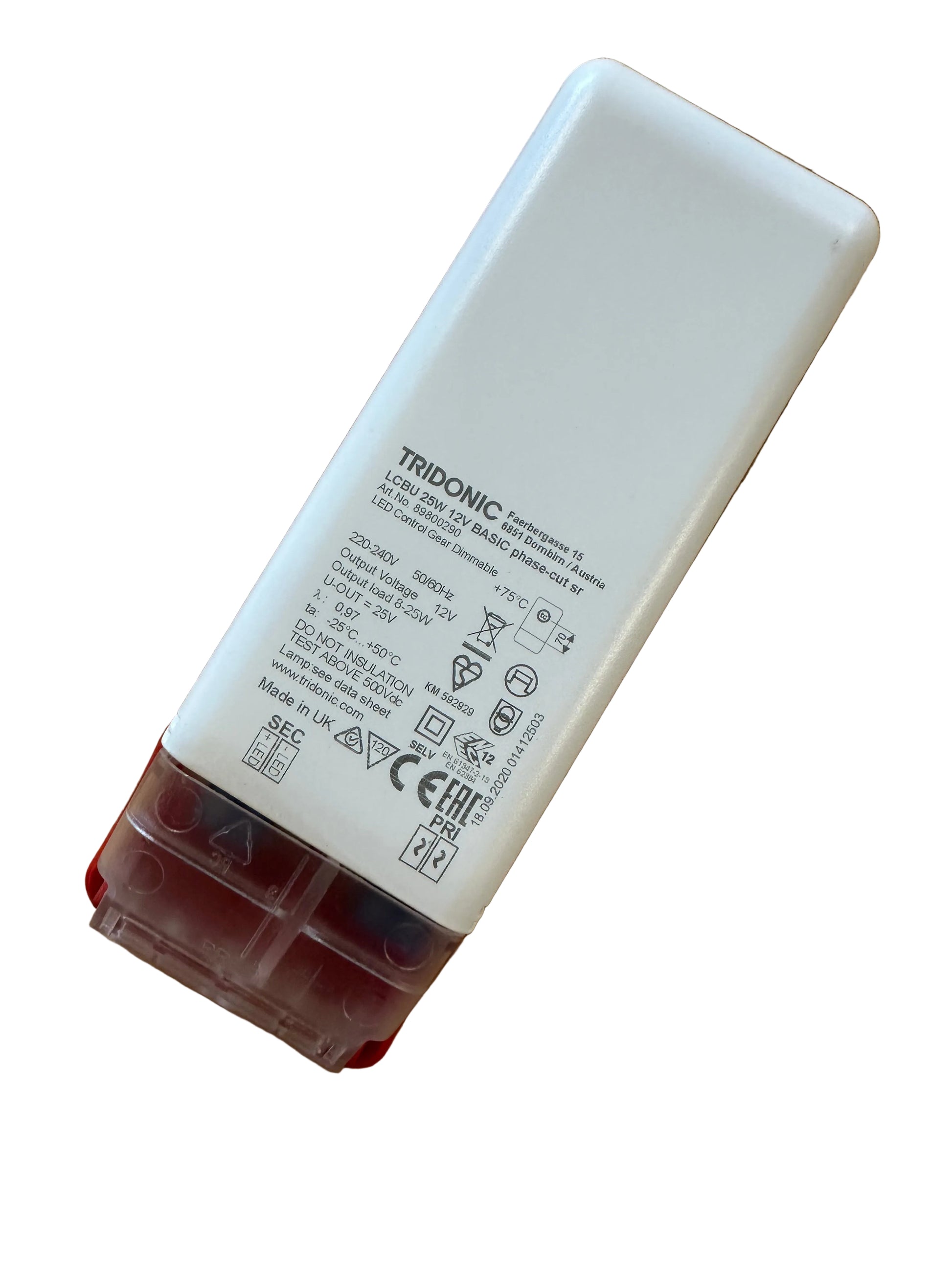 Tridonic 89800290 ﻿LCBU 25W 12V BASIC phase-cut SR - LED Retro