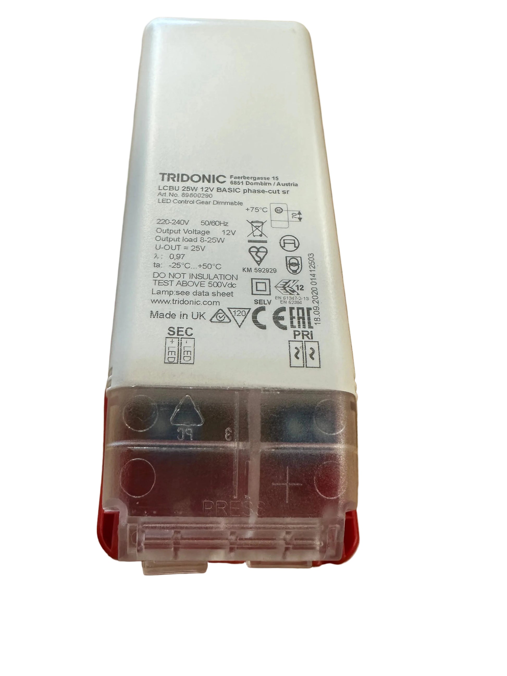 Tridonic 89800290 ﻿LCBU 25W 12V BASIC phase-cut SR - LED Retro