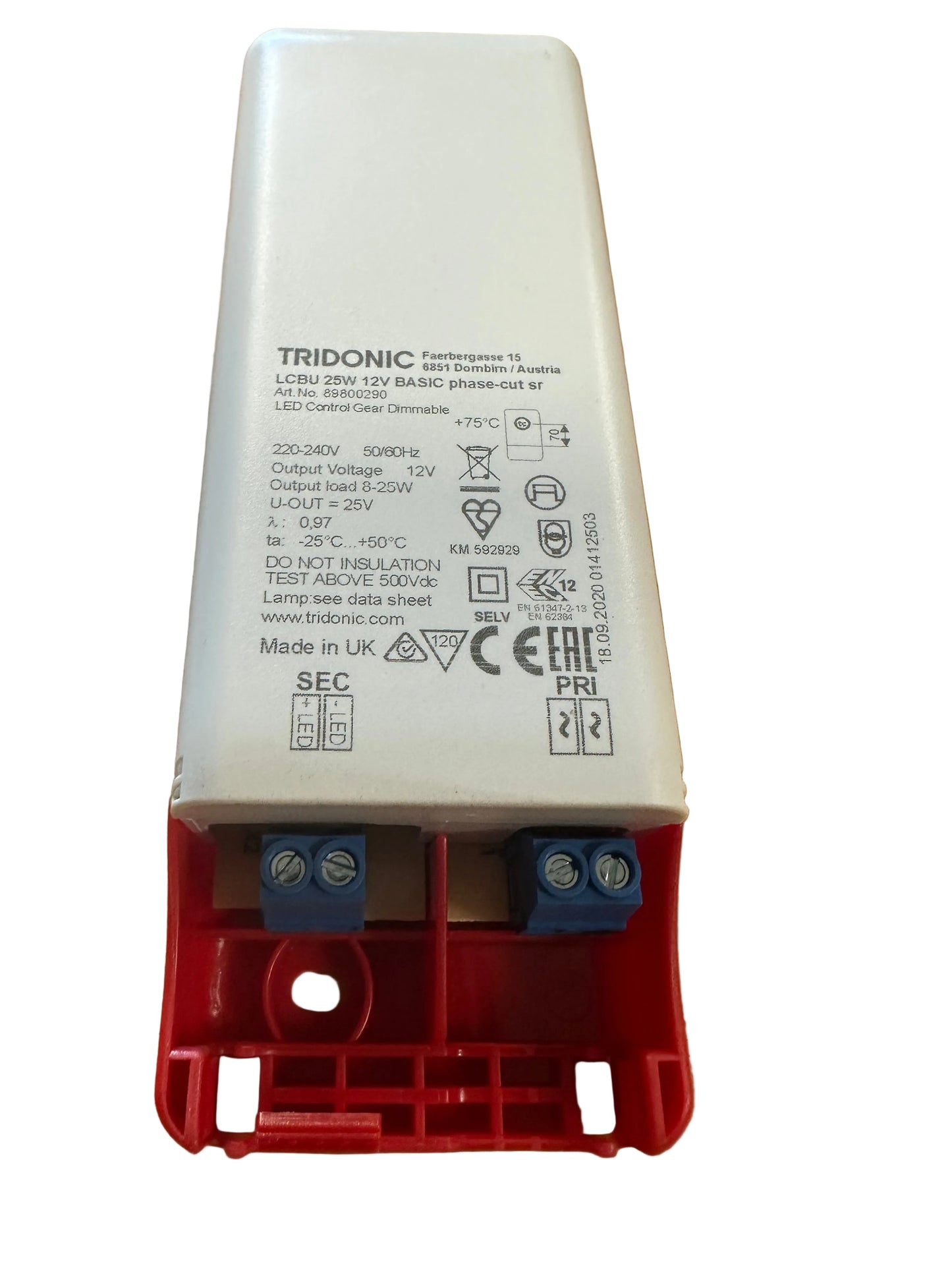 Tridonic 89800290 ﻿LCBU 25W 12V BASIC phase-cut SR - LED Retro