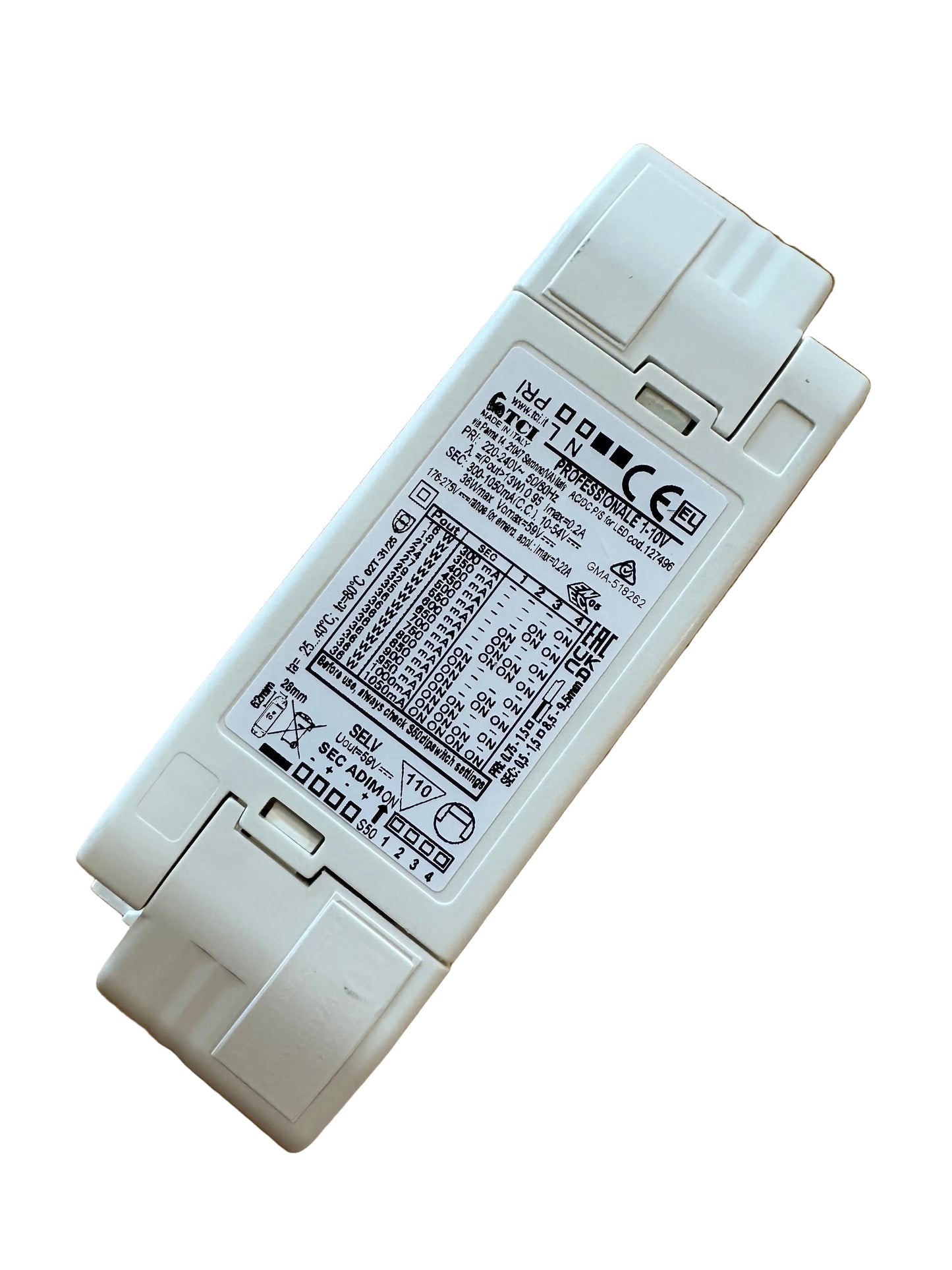 TCI 127496 PROFESSIONALE 1-10V Direct current 1-10V dimmable LED Driver - LED Retro
