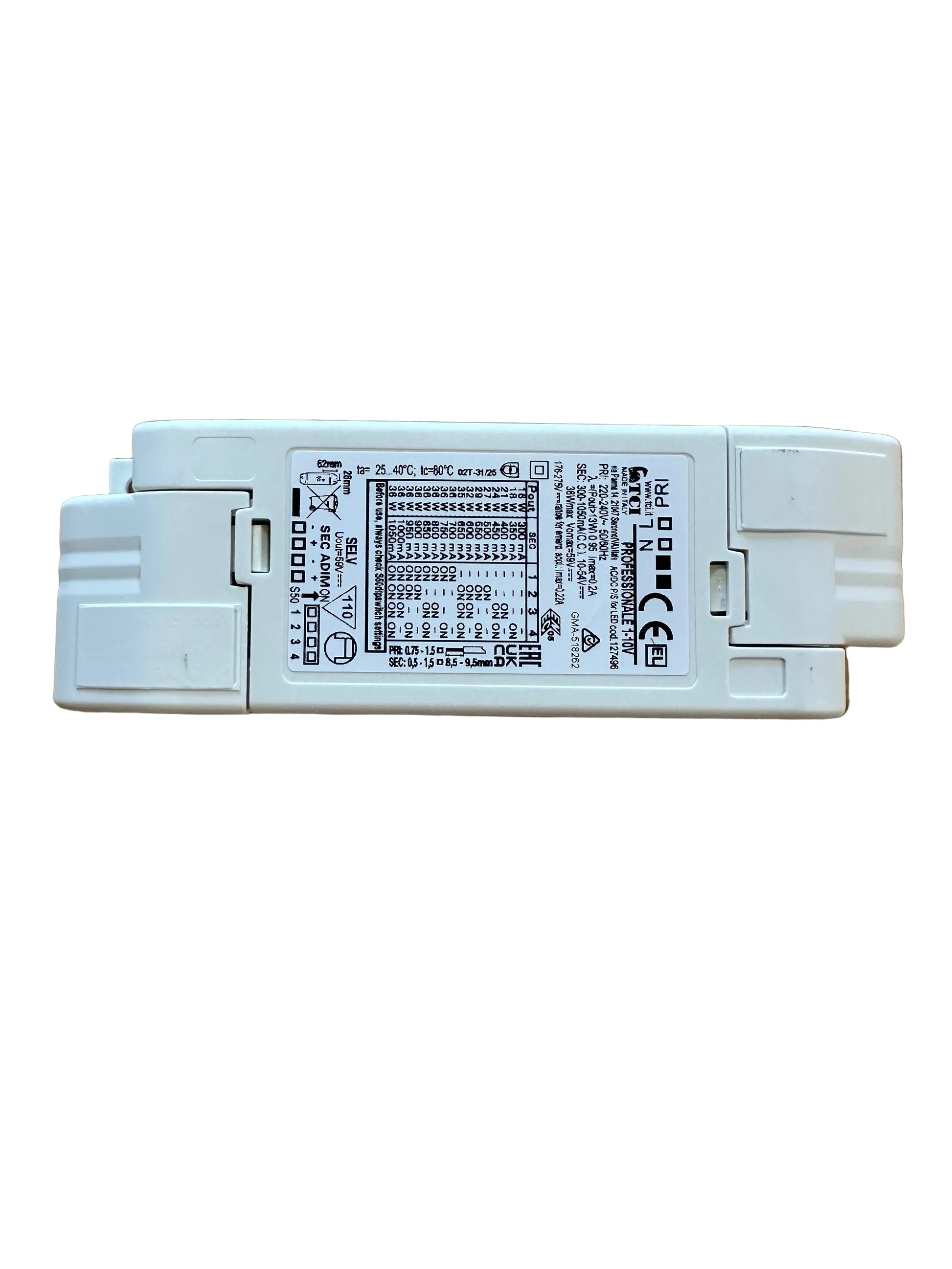 TCI 127496 PROFESSIONALE 1-10V Direct current 1-10V dimmable LED Driver - LED Retro