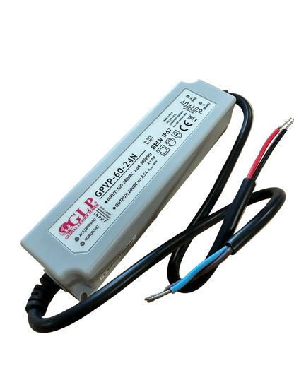 GLP GPVP-60-24N 60W 24V/2.5A CV IP67 LED Power Supply - LED Retro