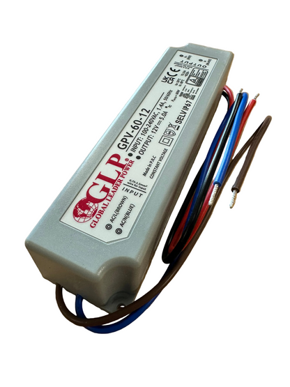 GLP GPV-60-12 60W 12V/5A IP67 LED Power Supply - LED Retro